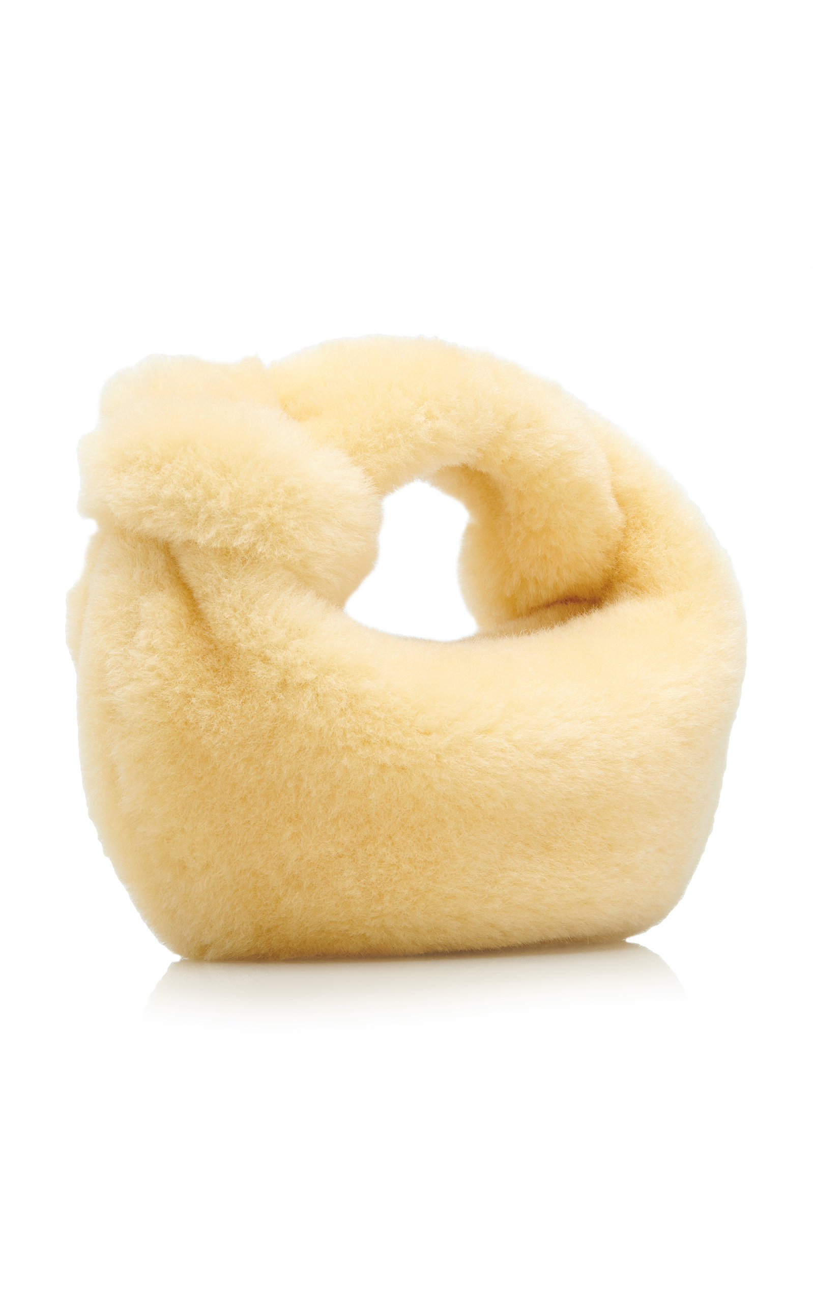 The Mini Jodie Shearling Bag yellow - 3