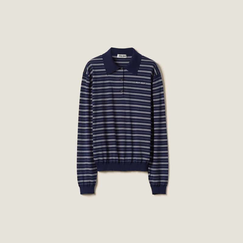 Cotton jersey polo shirt 1
