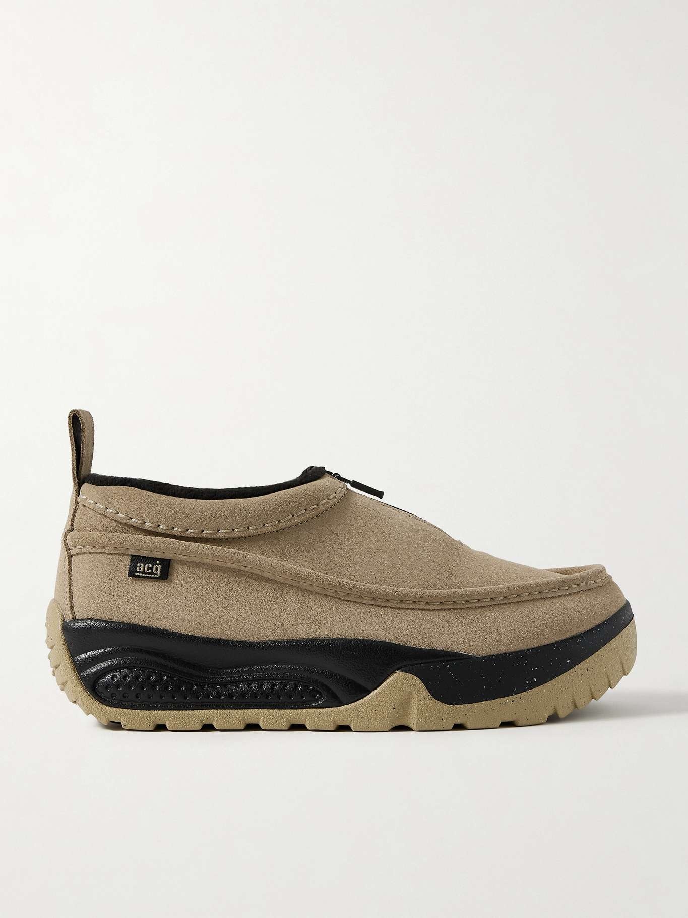 ACG Izy rubber-trimmed suede sneakers Beige - 1