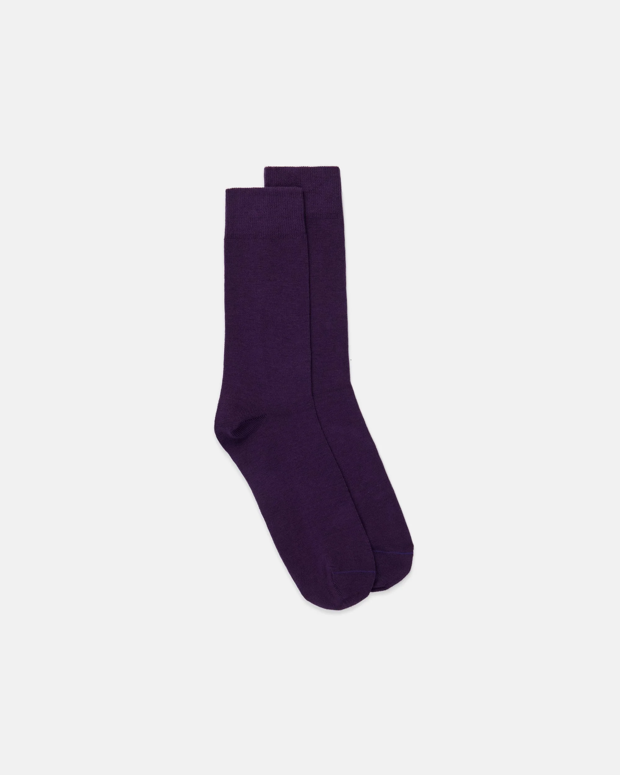 SOLID PURPLE COTTON SOCKS - 1