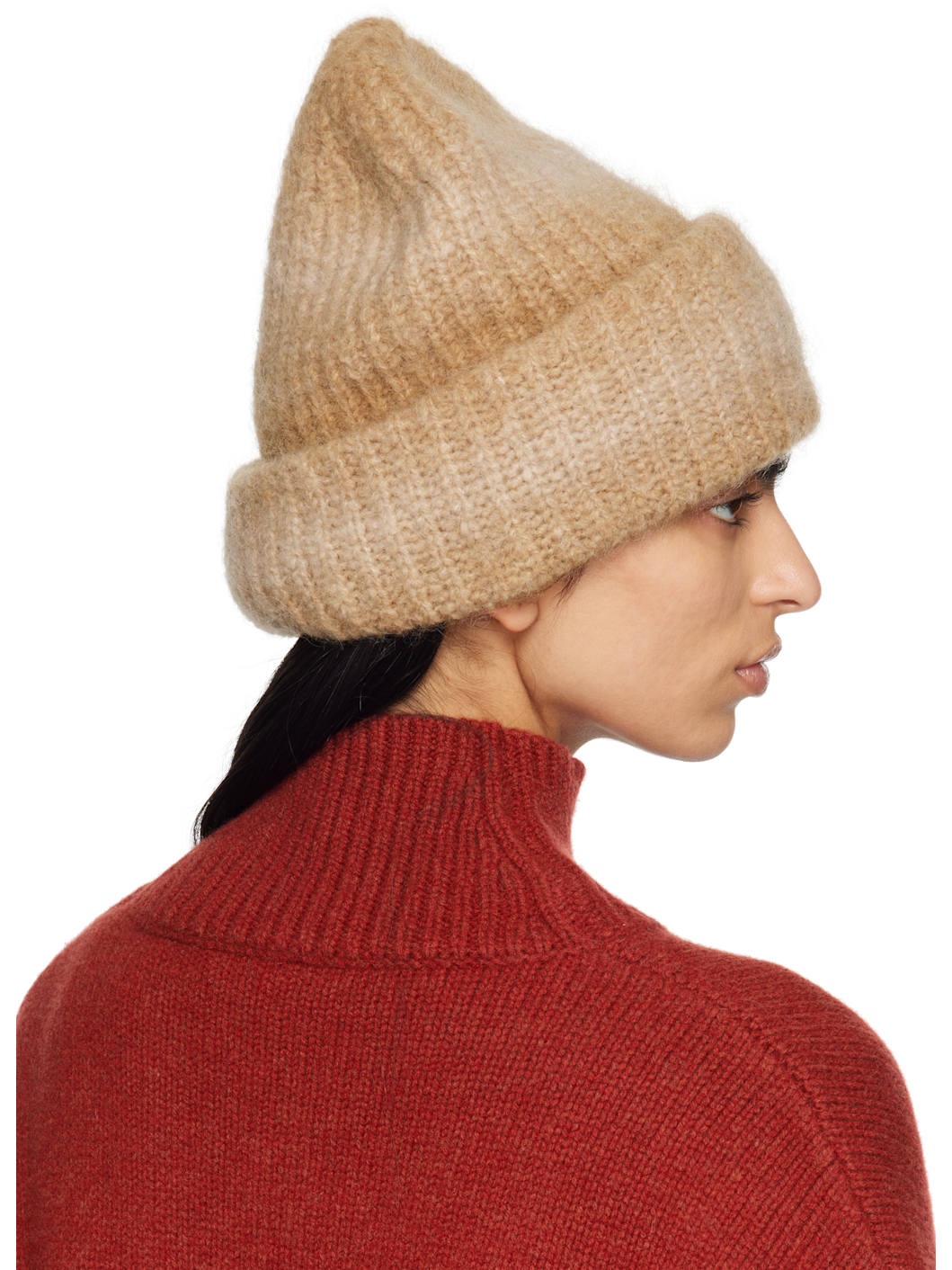 Tan Alpaca Beanie - 3