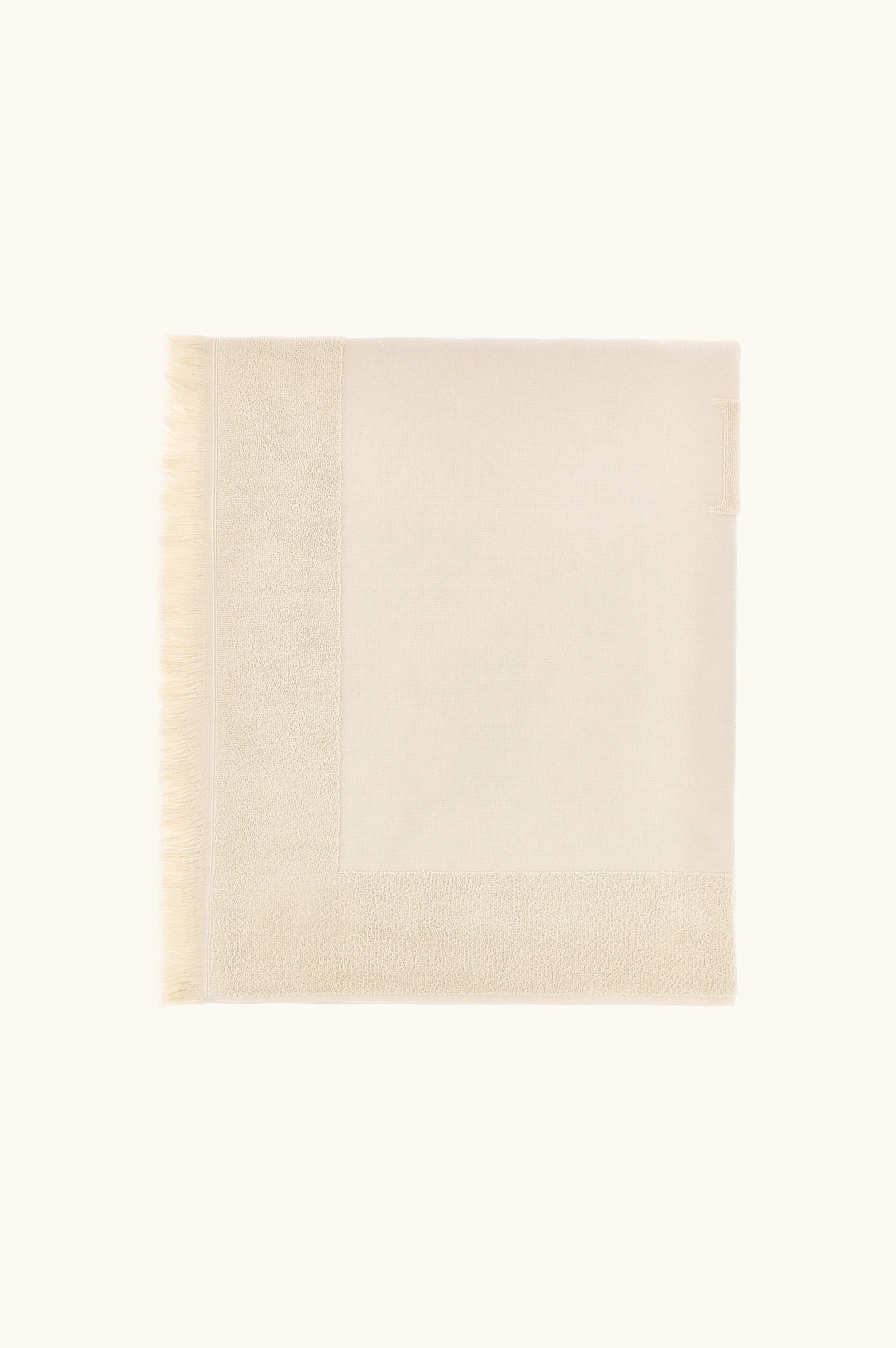 BEACH TOWEL WITH JACQUARD LOGO - 1