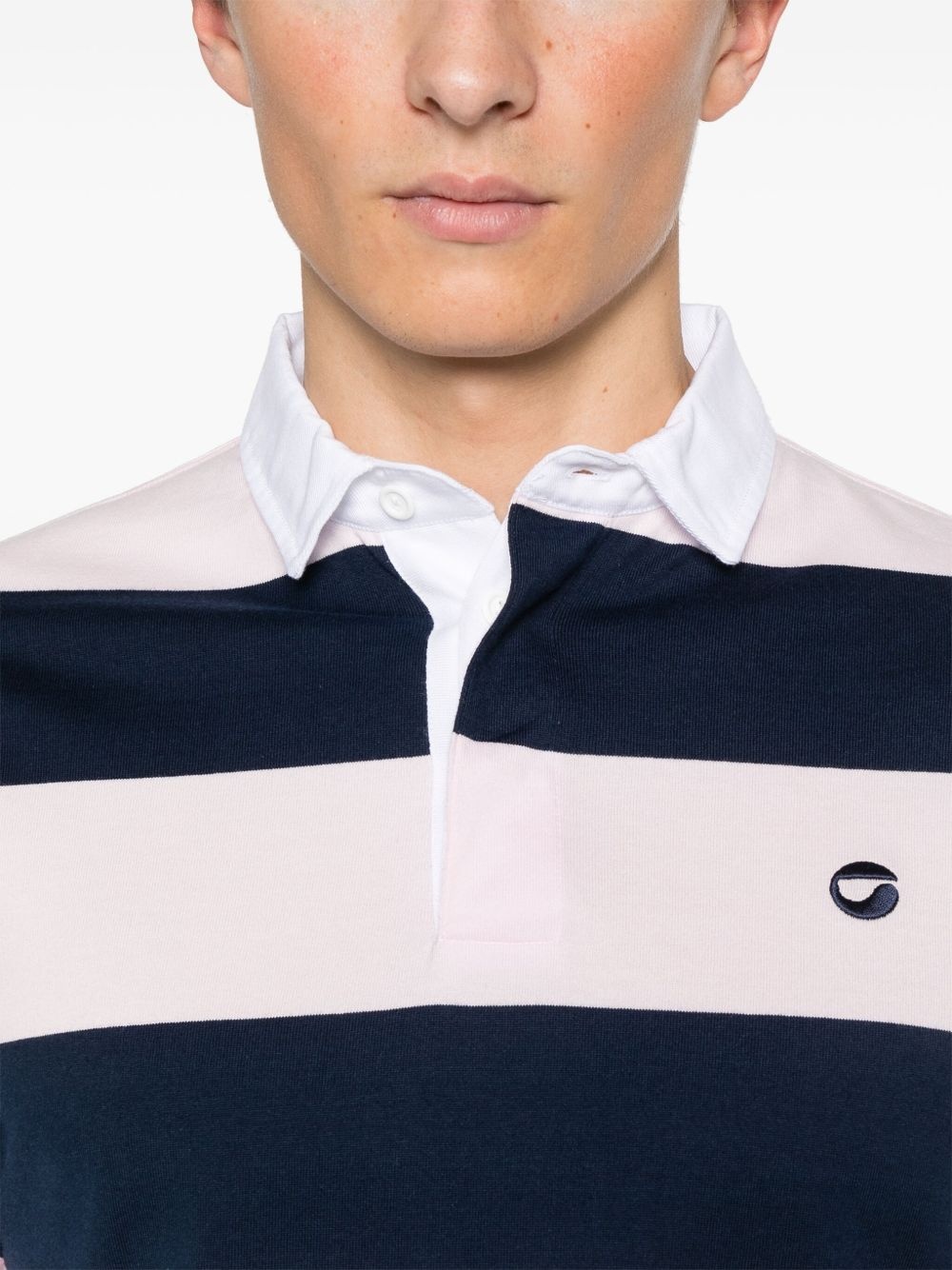 striped polo shirt - 5