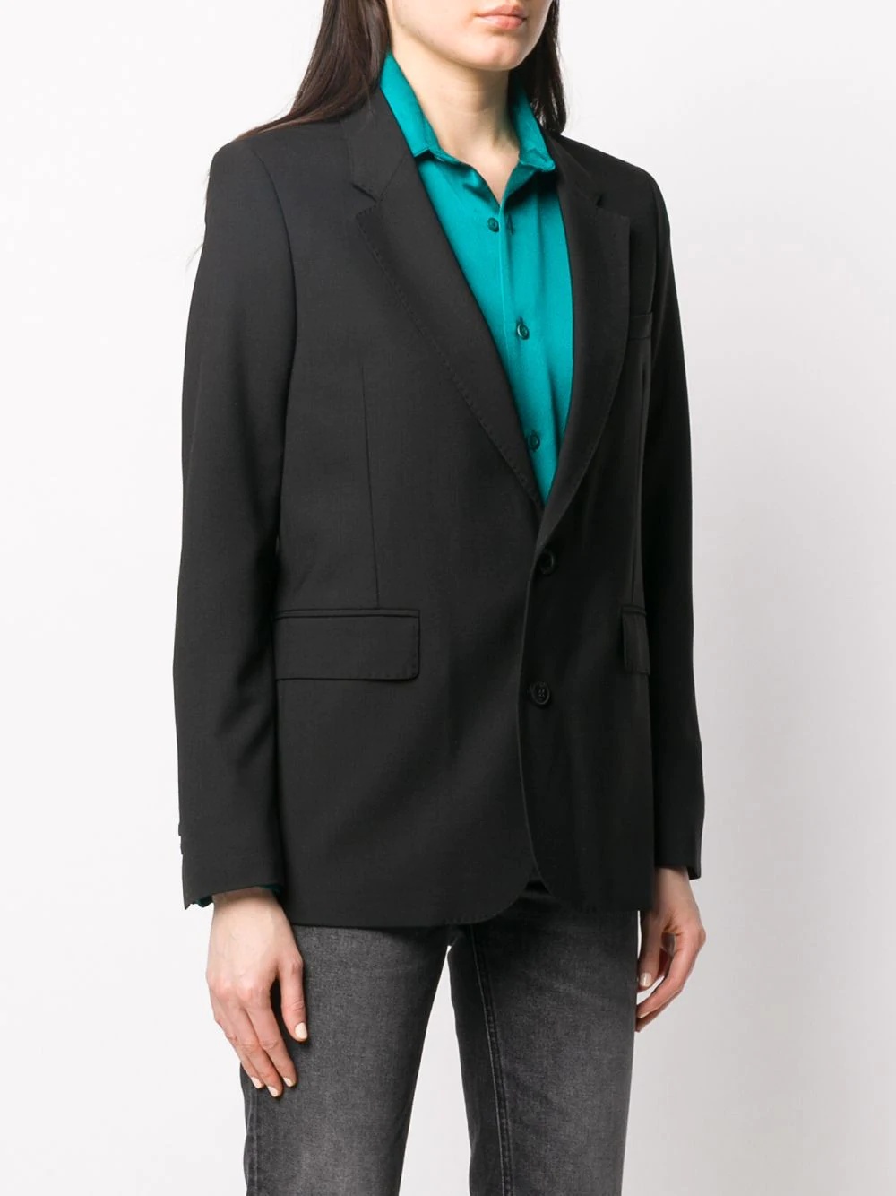 single-breasted tailored blazer - 3