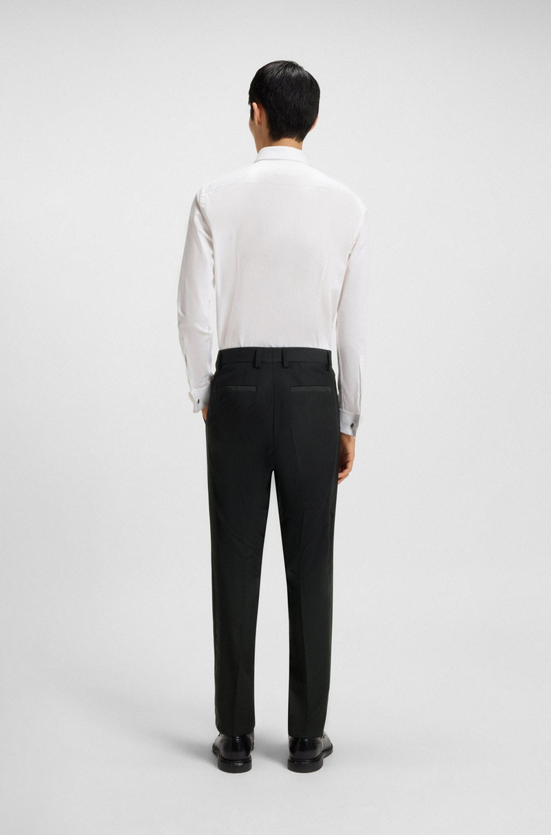 SLIM-FIT TUXEDO TROUSERS IN STRETCH JACQUARD 4