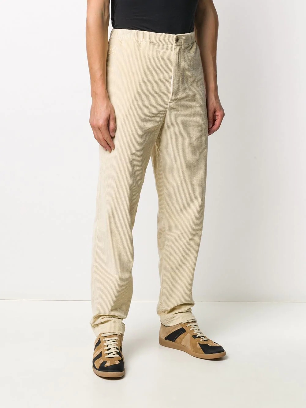 corduroy straight-leg trousers - 3