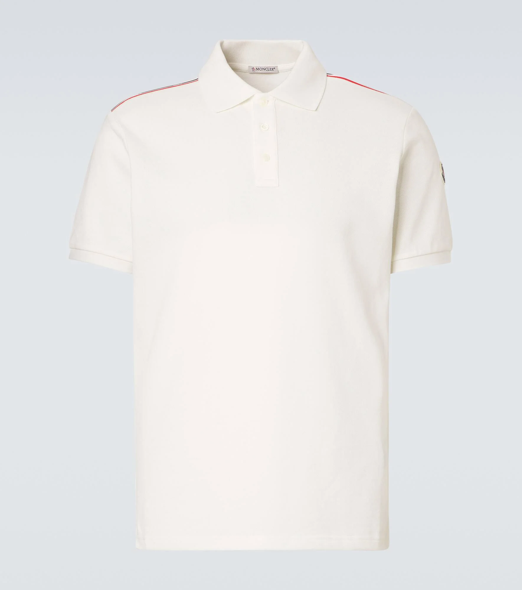 Logo cotton piqué polo shirt - 1