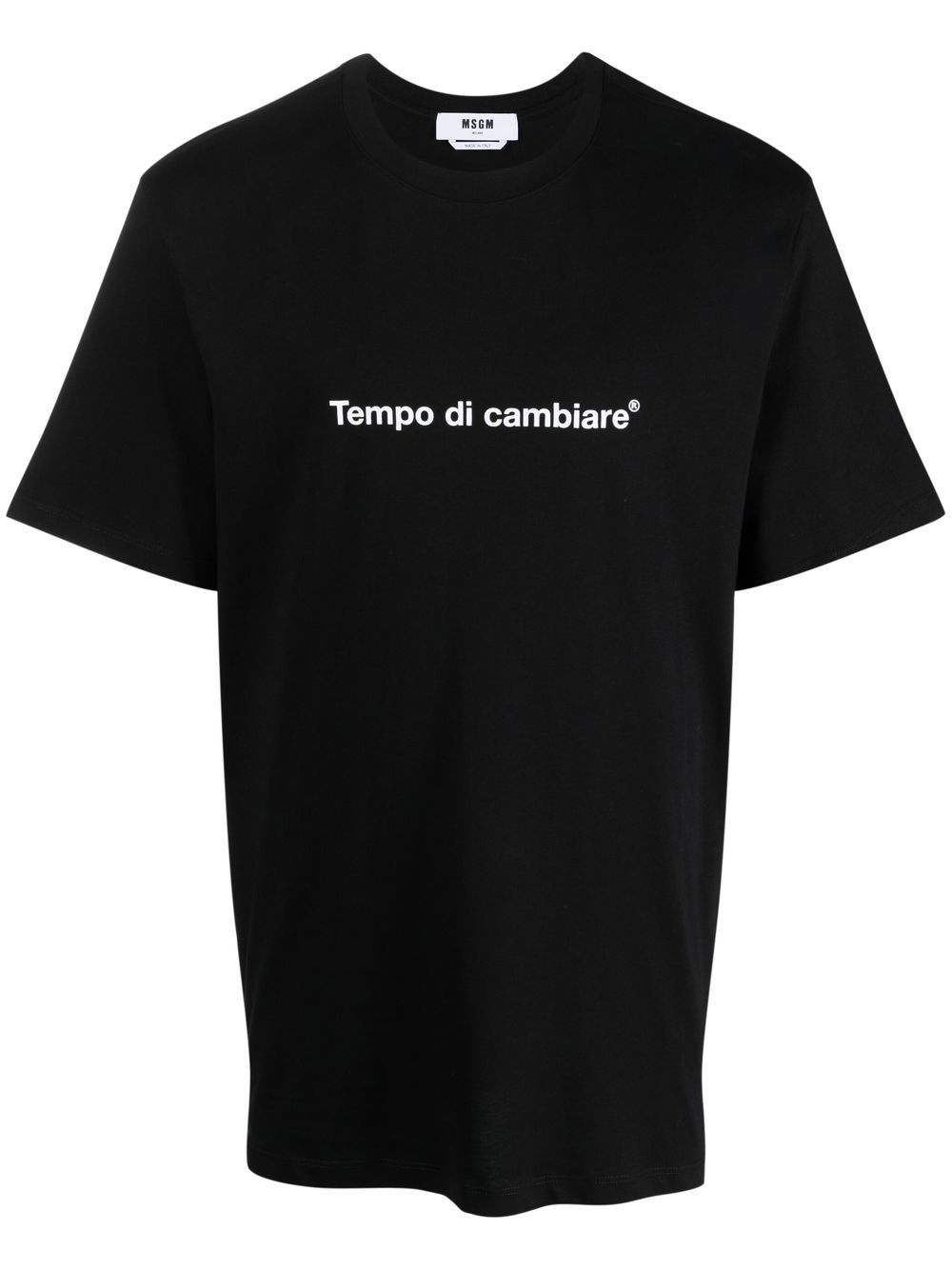 slogan-print cotton T-Shirt - 1