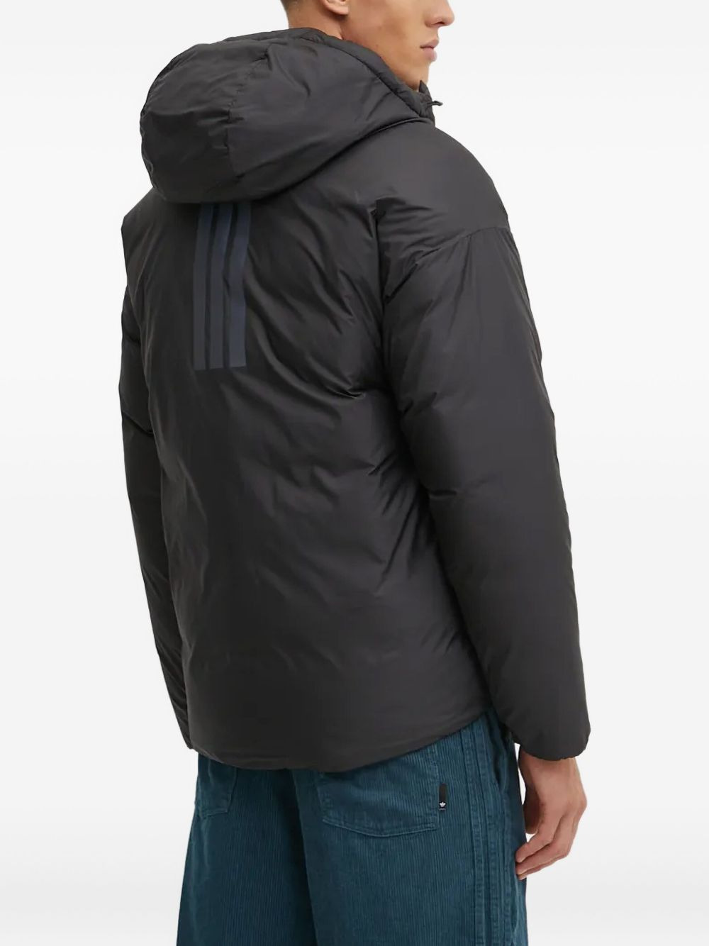 three-stripe detail padded jacket - 4