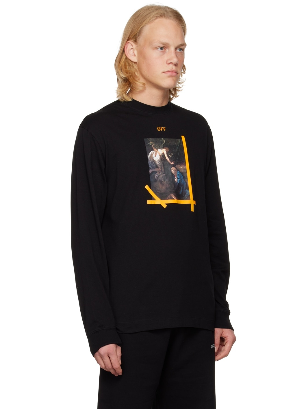 Black Printed Long Sleeve T-Shirt - 2