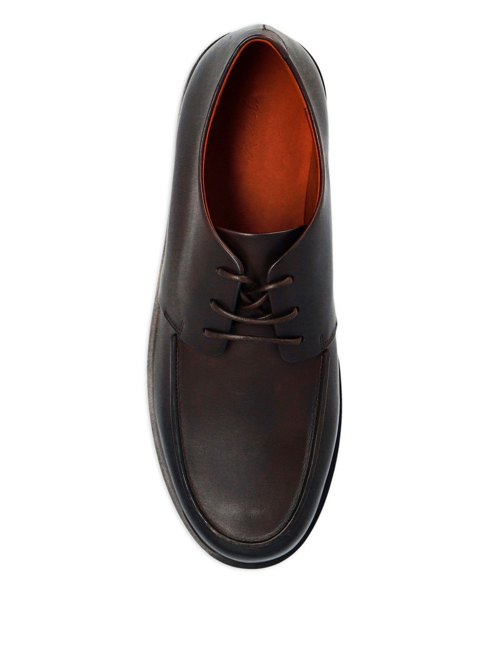 leather lace-up shoes - 4