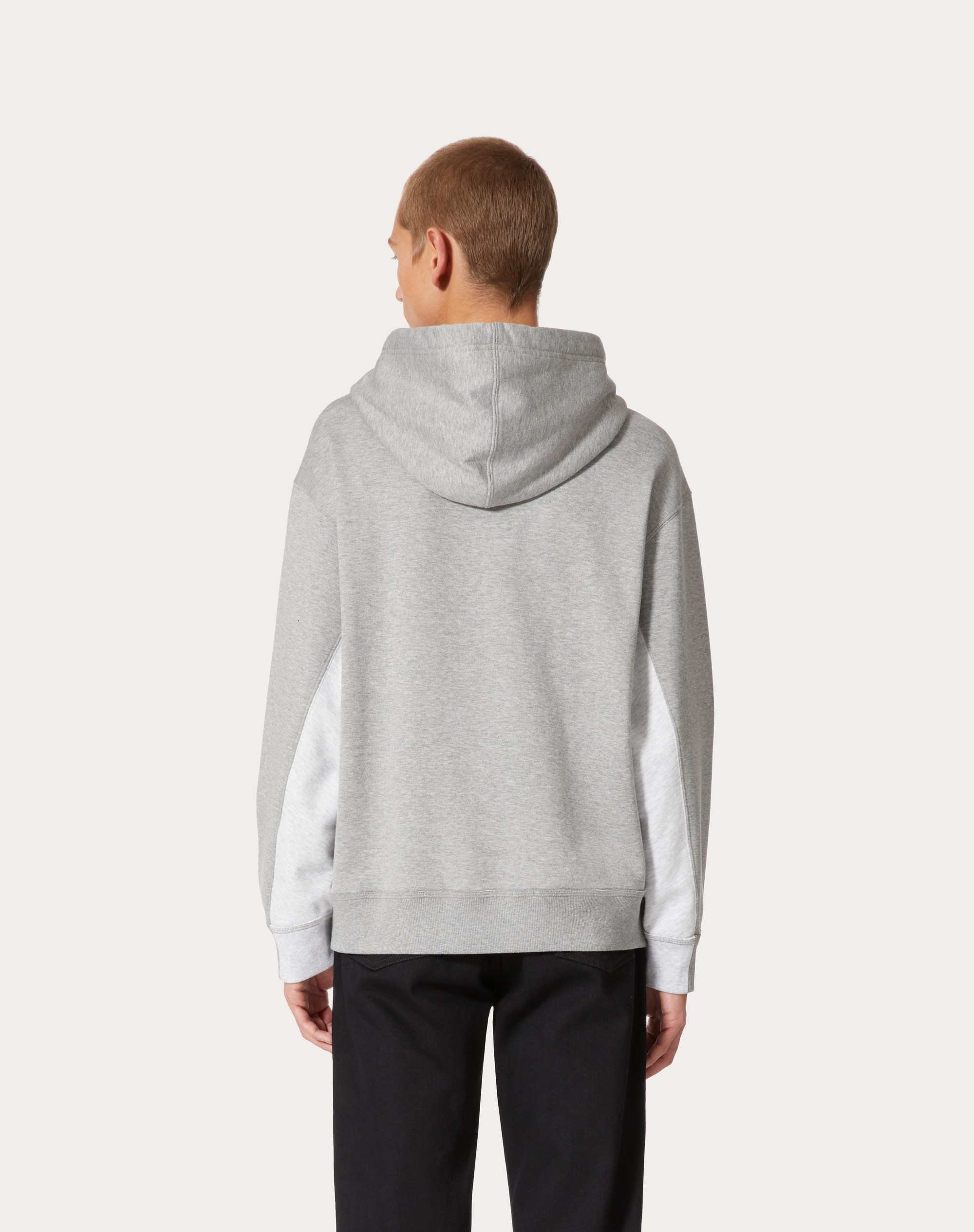 Rockstud cotton jersey hoodie