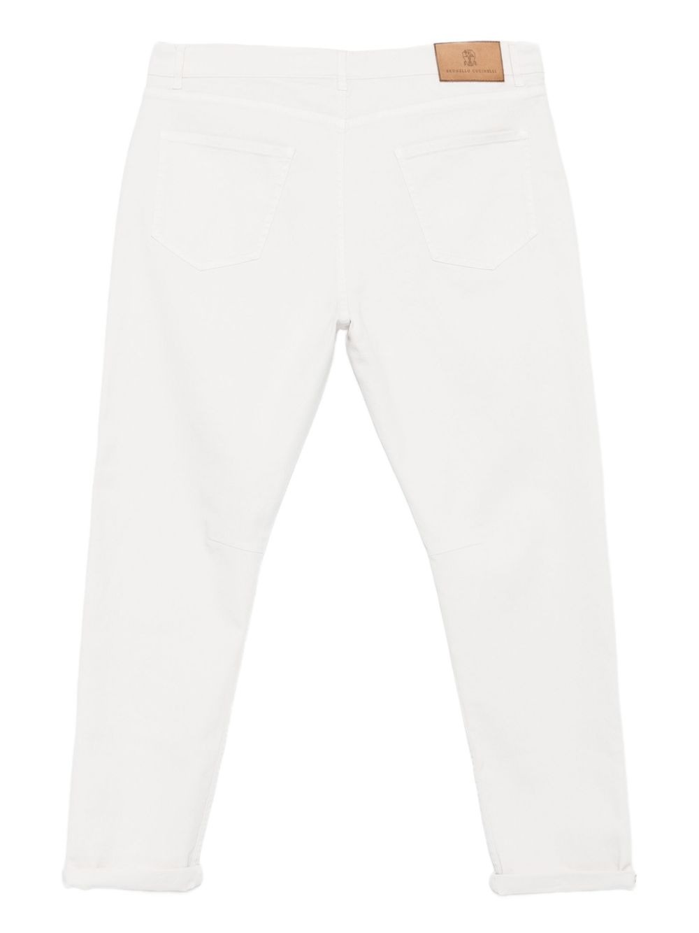 logo-plaque five-pocket jeans - 2