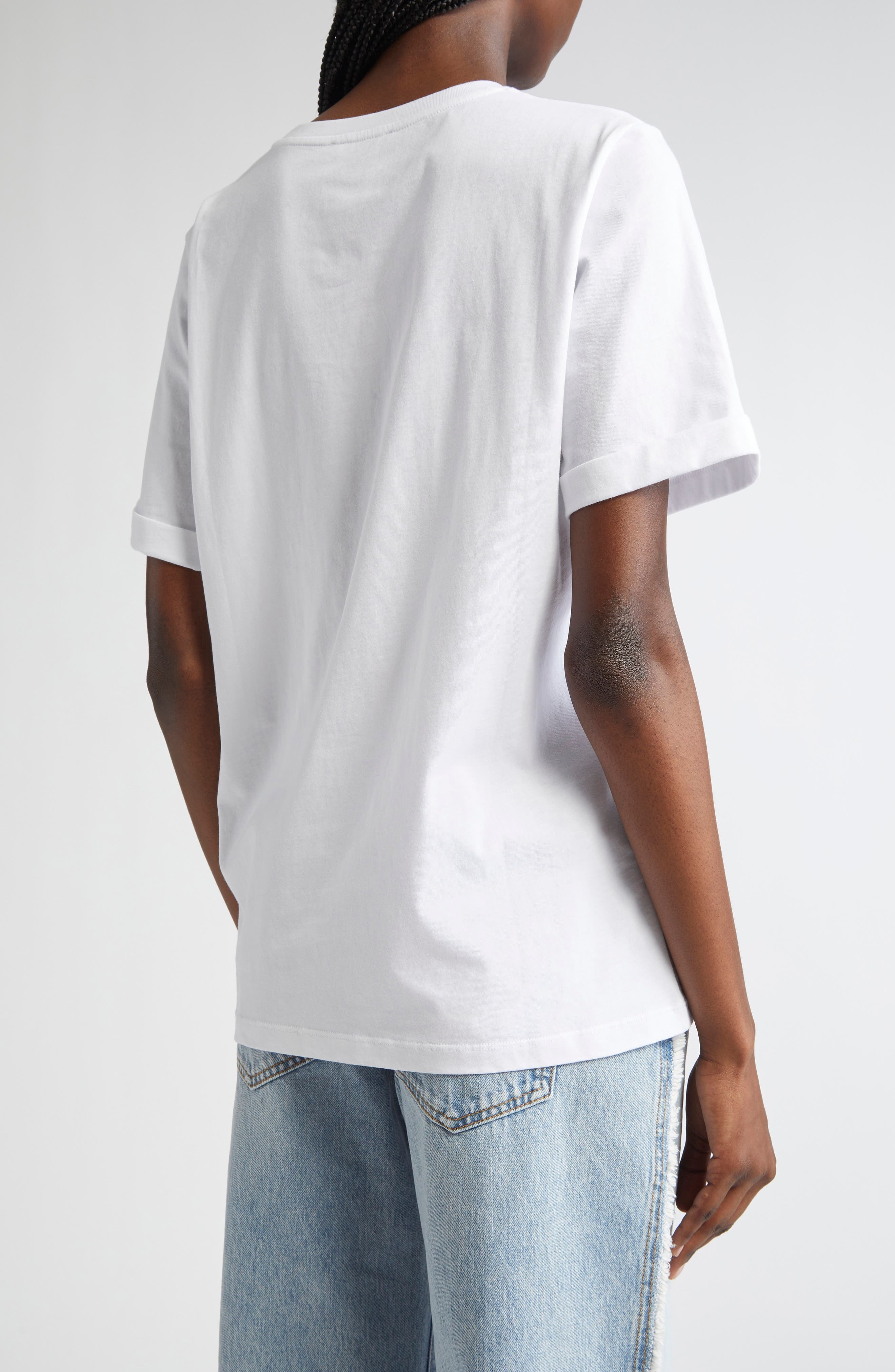 Balmain Beauty Graphic T-Shirt in White/black/red at Nordstrom - 3
