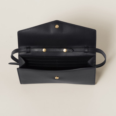 Miu Miu Leather wallet with leather and cord shoulder strap outlook