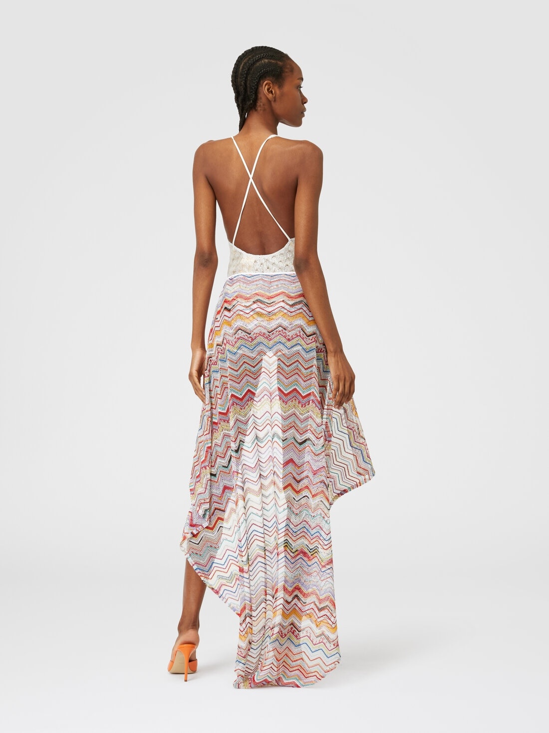 Sarong skirt in crochet with lurex - 3