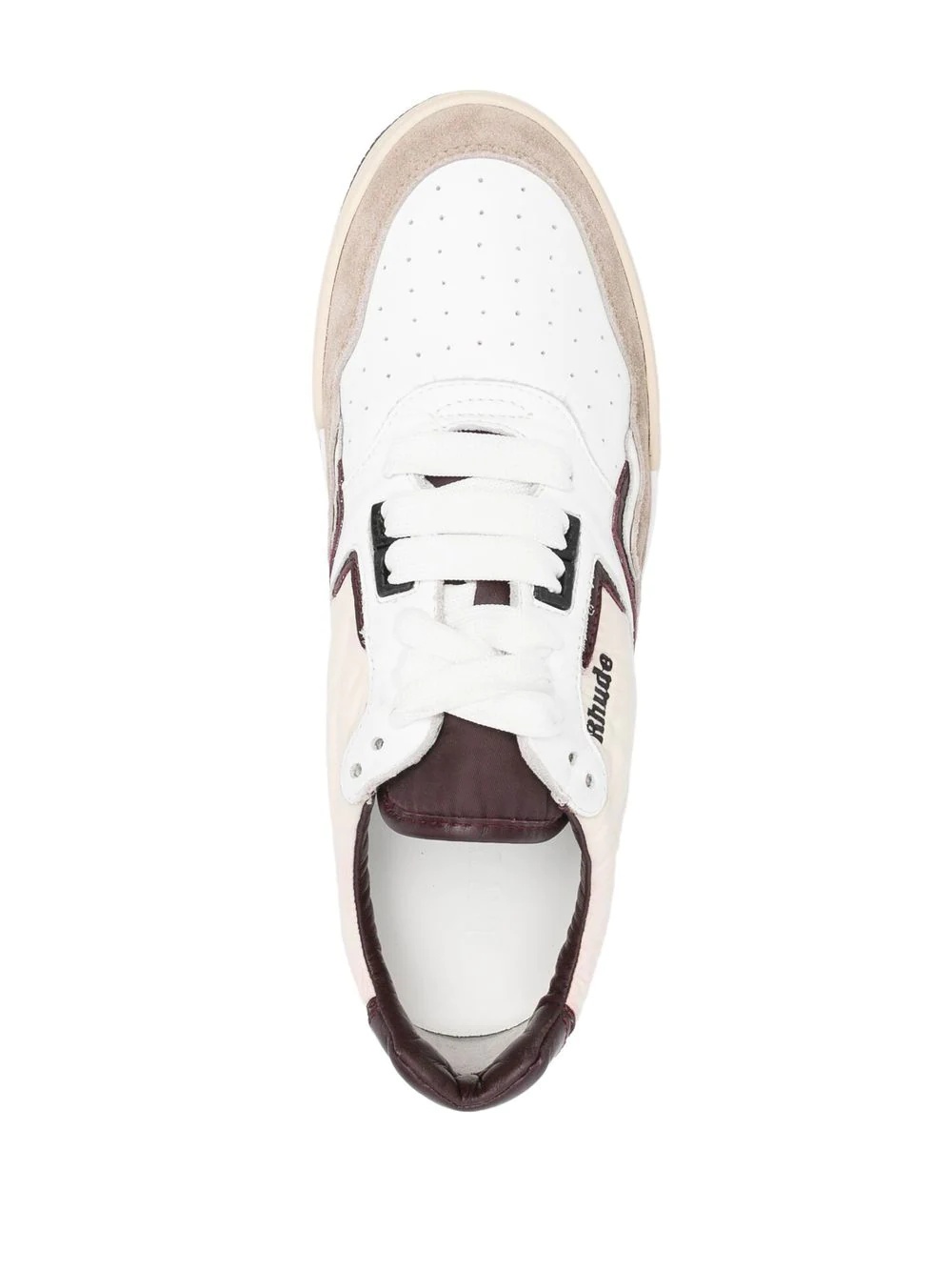 embroidered-logo low-top sneakers - 4