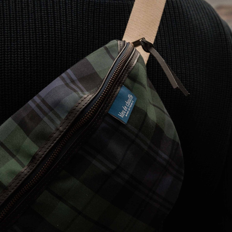 NEW BEAT XL BELT BAG - BLUE TARTAN 4