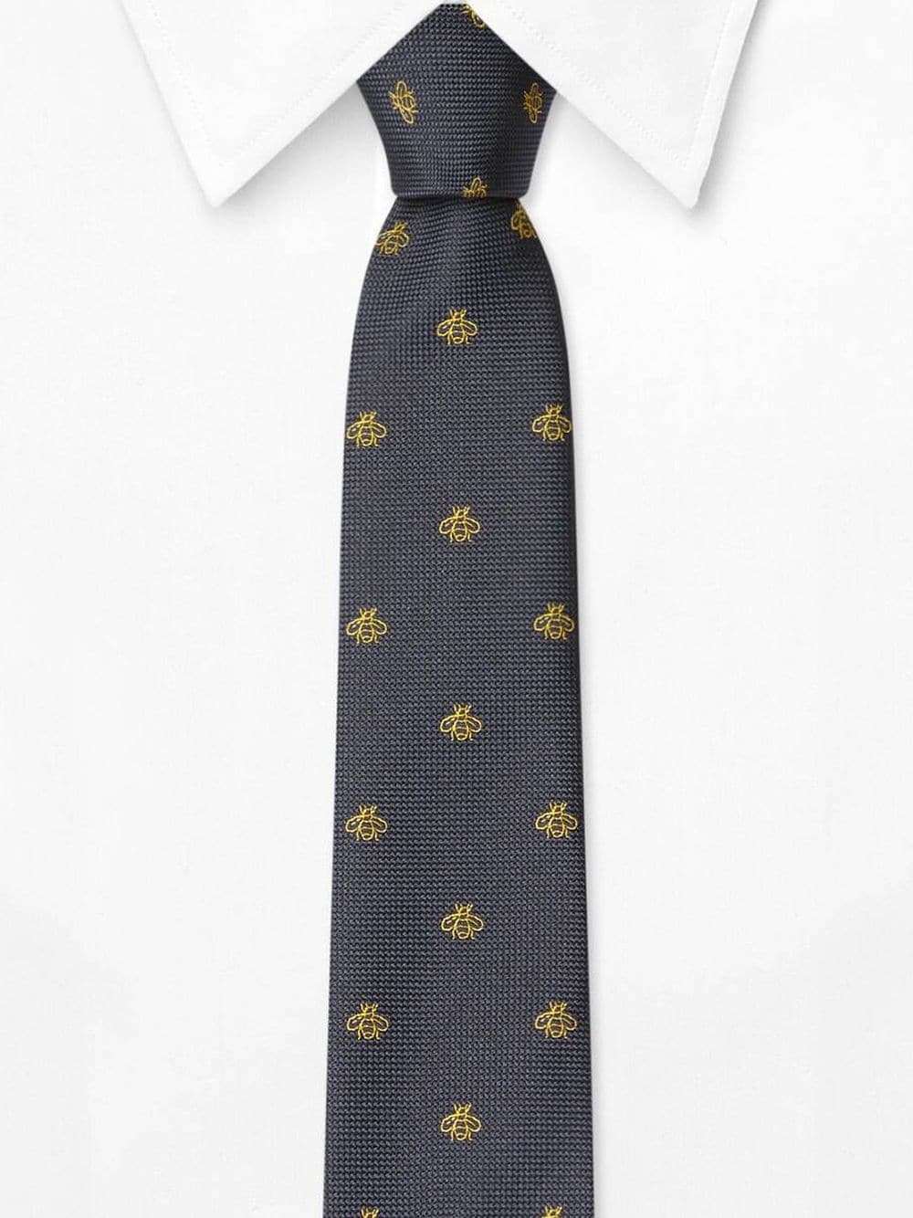 embroidered tie - 3