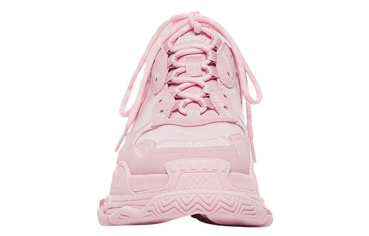 (WMNS) Balenciaga Triple S Sneaker 'Allover Logo - Pink' 524039W2FA15090 - 3
