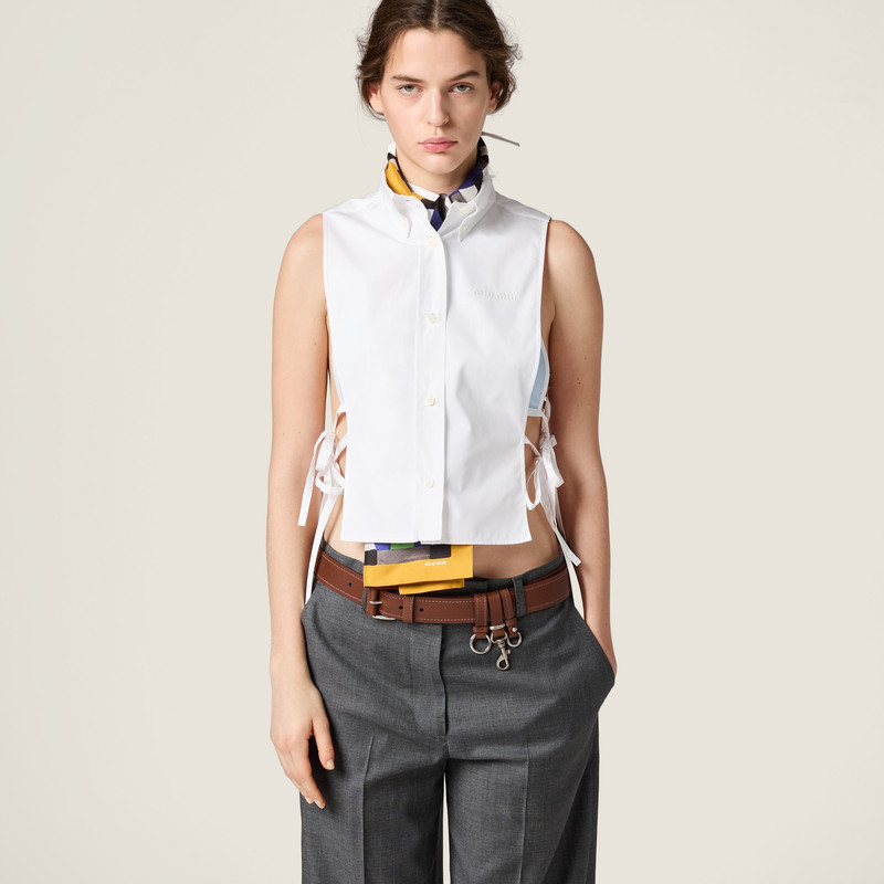 Miu Miu Poplin shirt outlook