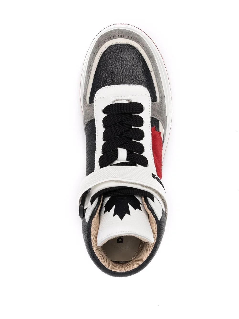 logo-print lace-up sneakers - 4