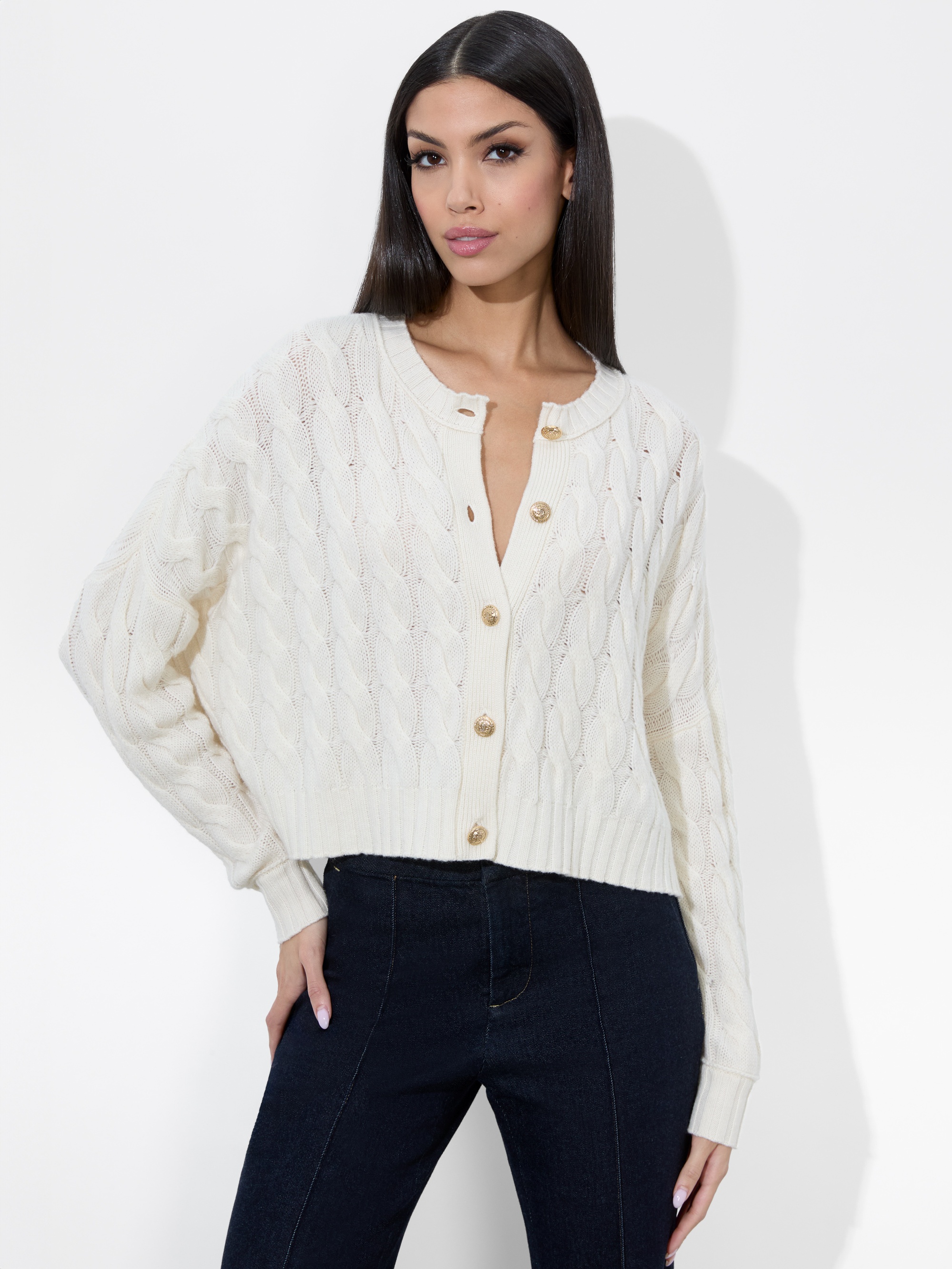 CECILIE CABLEKNIT CARDIGAN - 2