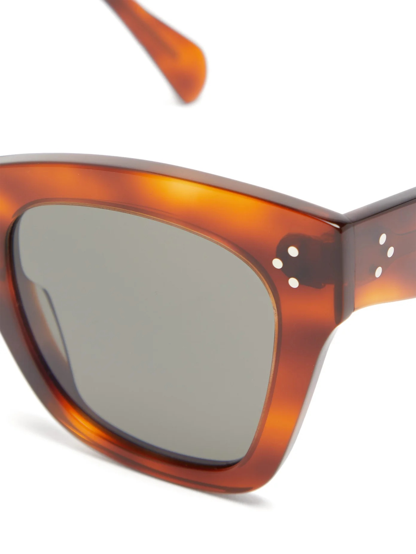 Square tortoiseshell-acetate sunglasses - 6