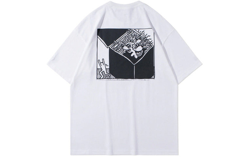 Li-Ning Li-Ning x Disney Mickey x Keith Haring Tee 'White Red' AHSR503-2 outlook