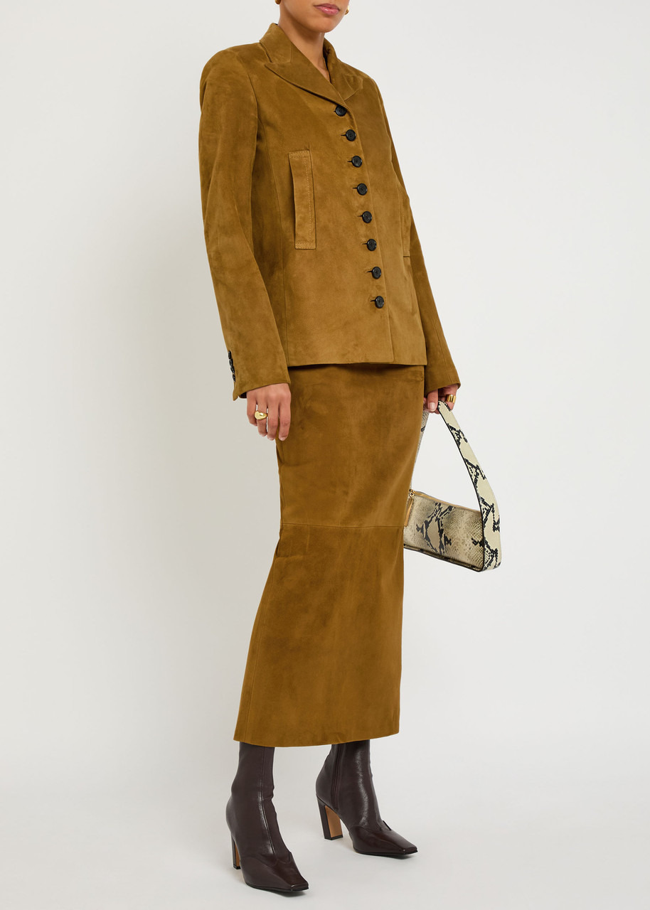 Khaite Saraphina Suede Jacket - 4