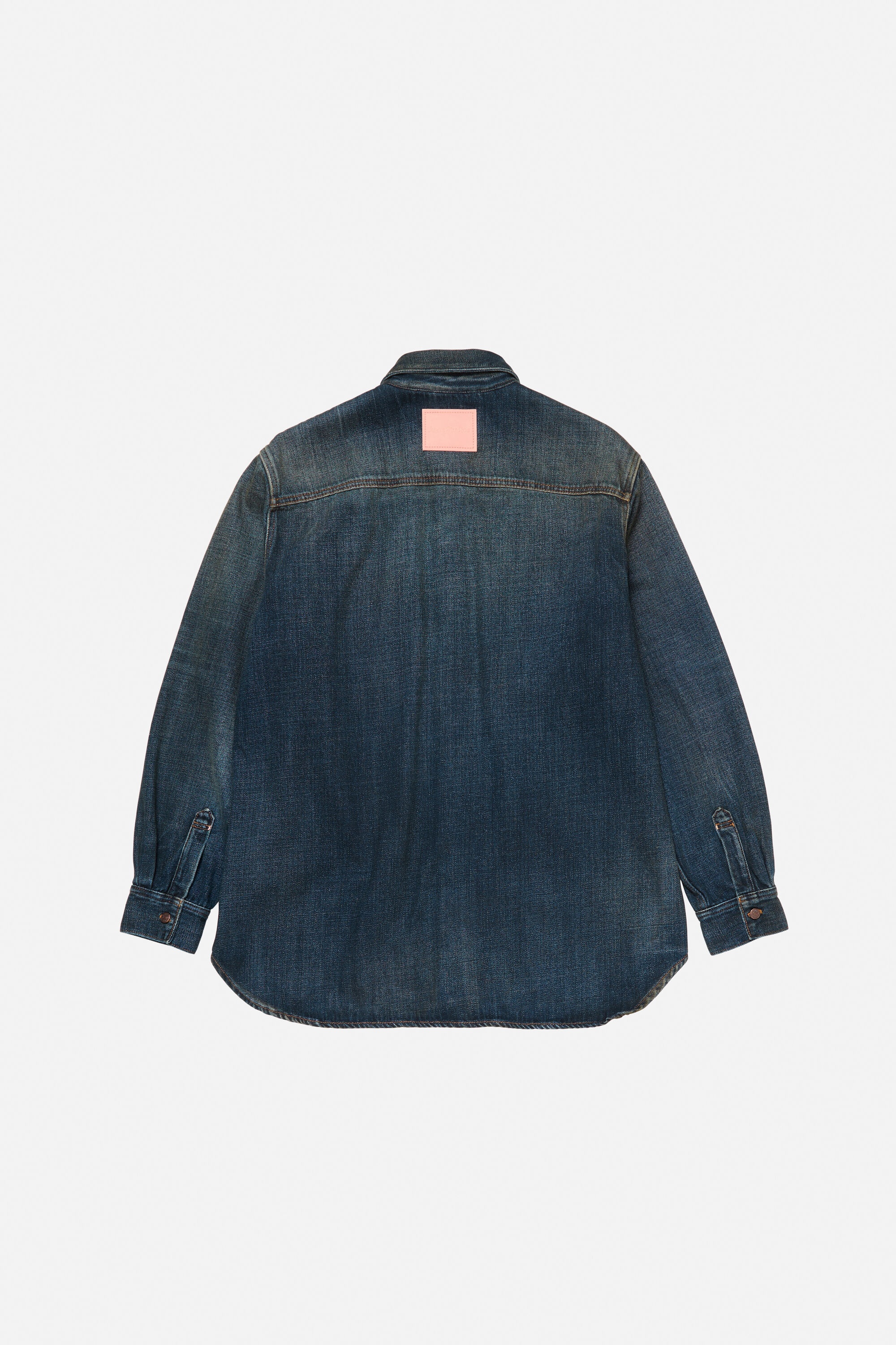 Denim button-up shirt - Dark Blue - 7