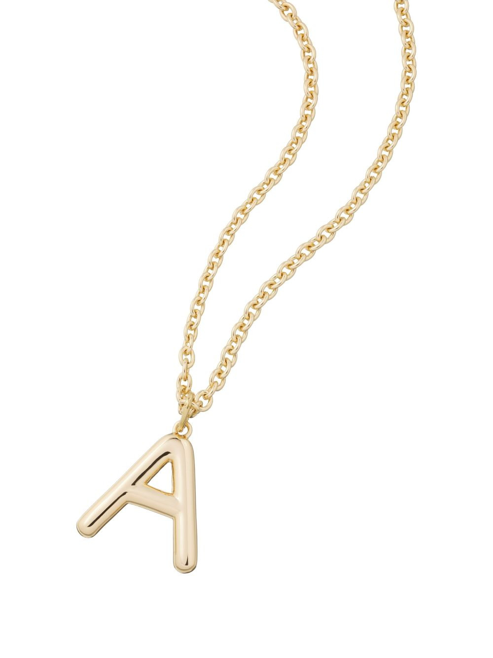 puffy initial necklace - 3