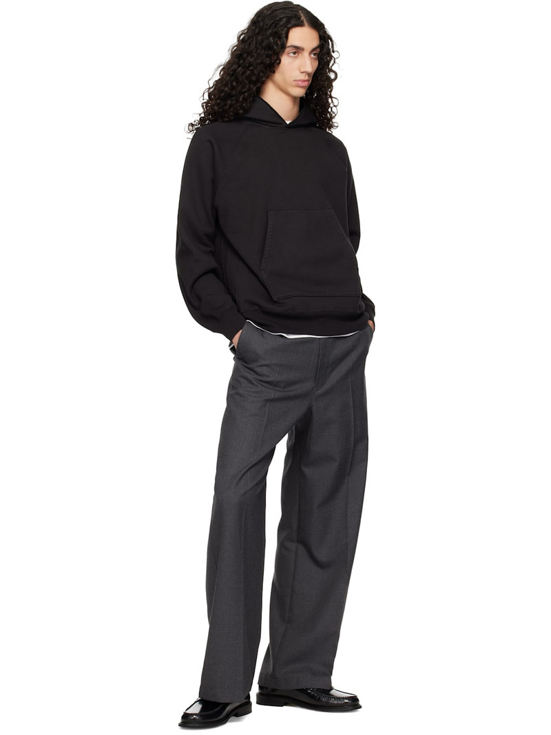 LADY WHITE CO. Black Super Weighted Hoodie outlook