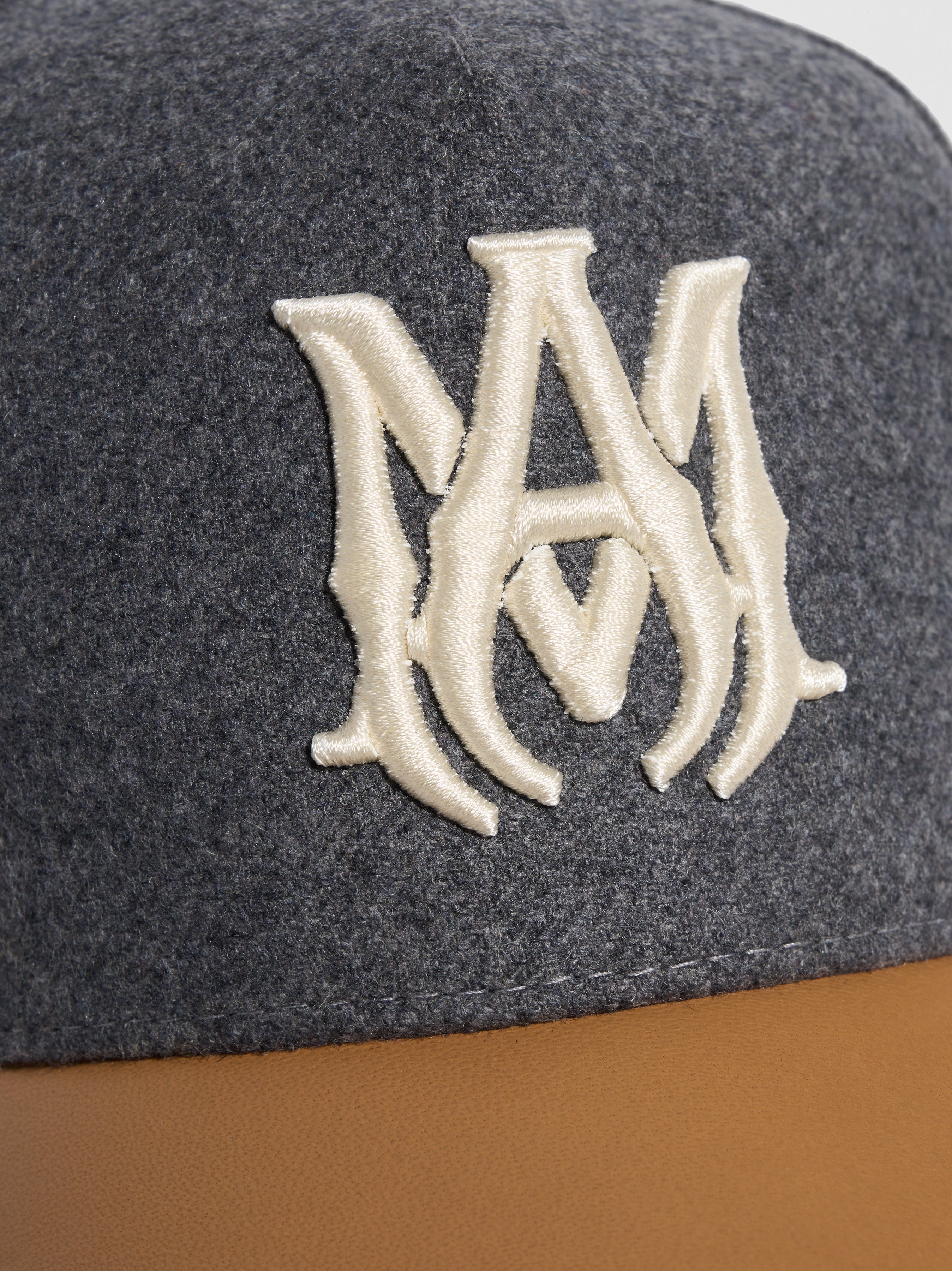 WOOL/LEATHER MA HAT - 4