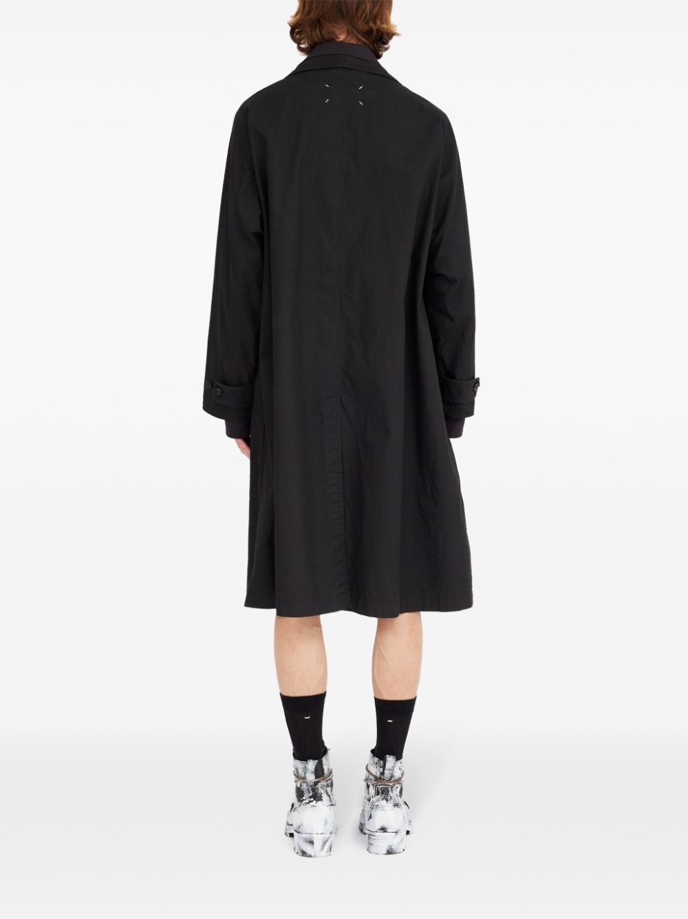 layered trench coat - 4