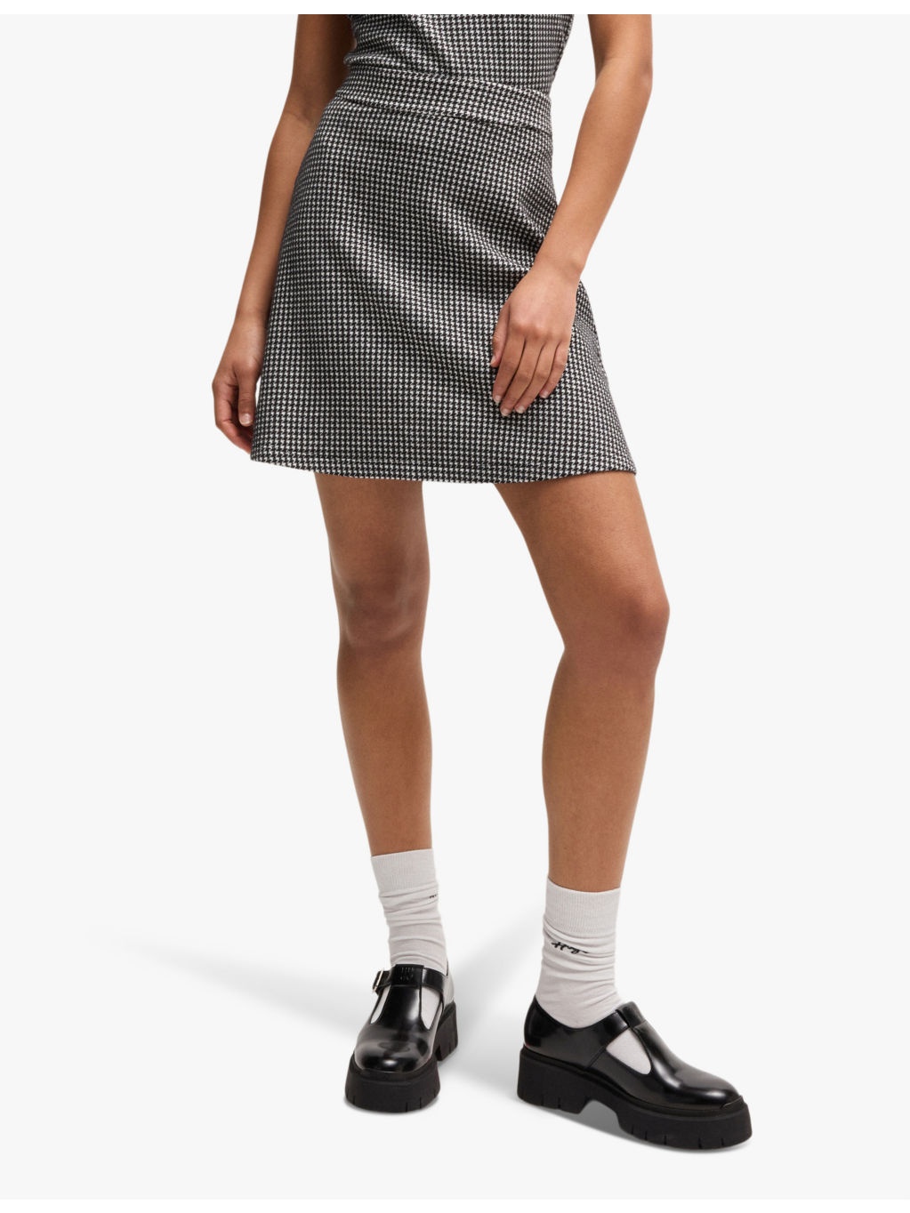 Jacquard slim-fit high-rise stretch-jersey mini skirt - 3