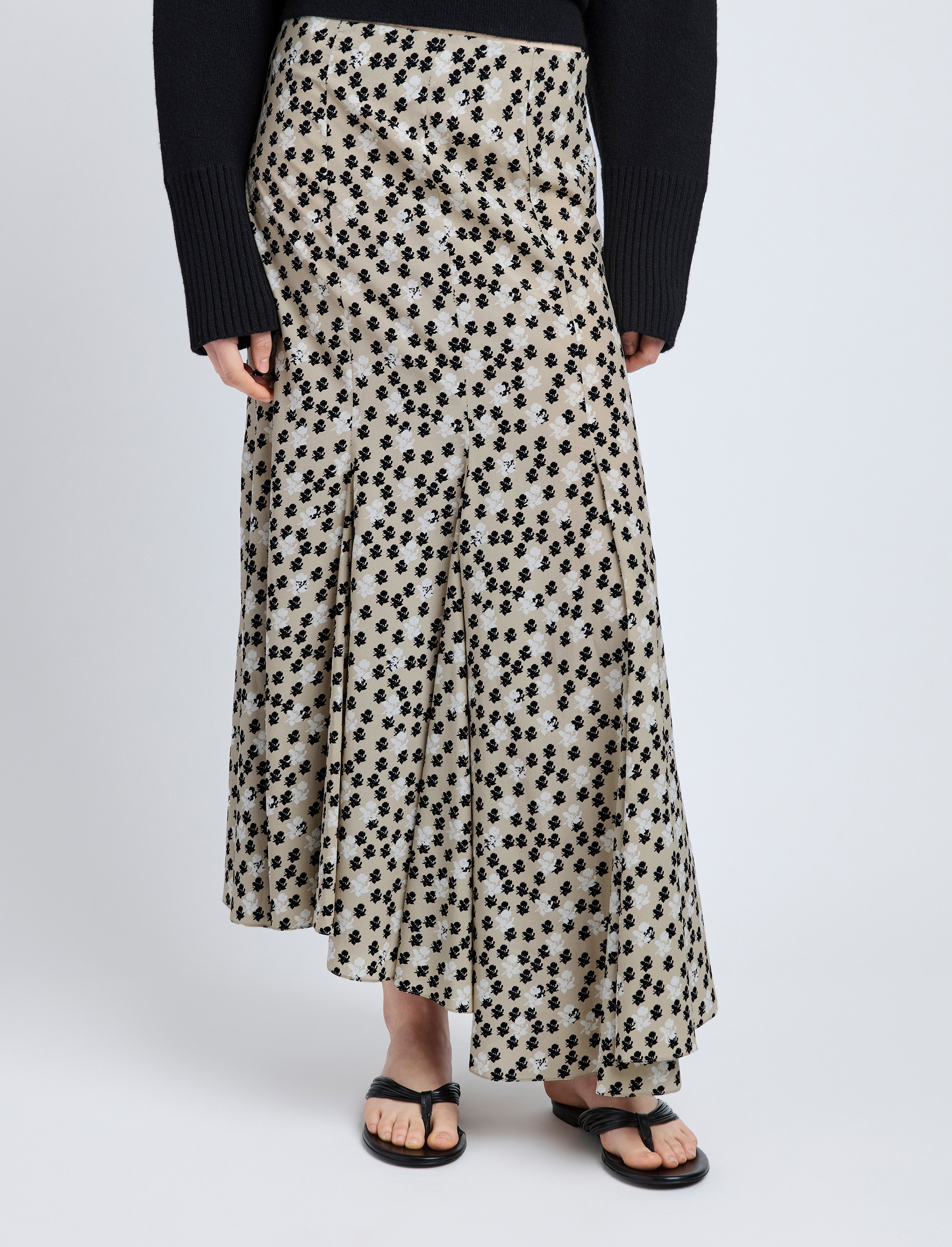 Joelle Skirt in Printed Silk Viscose - 5