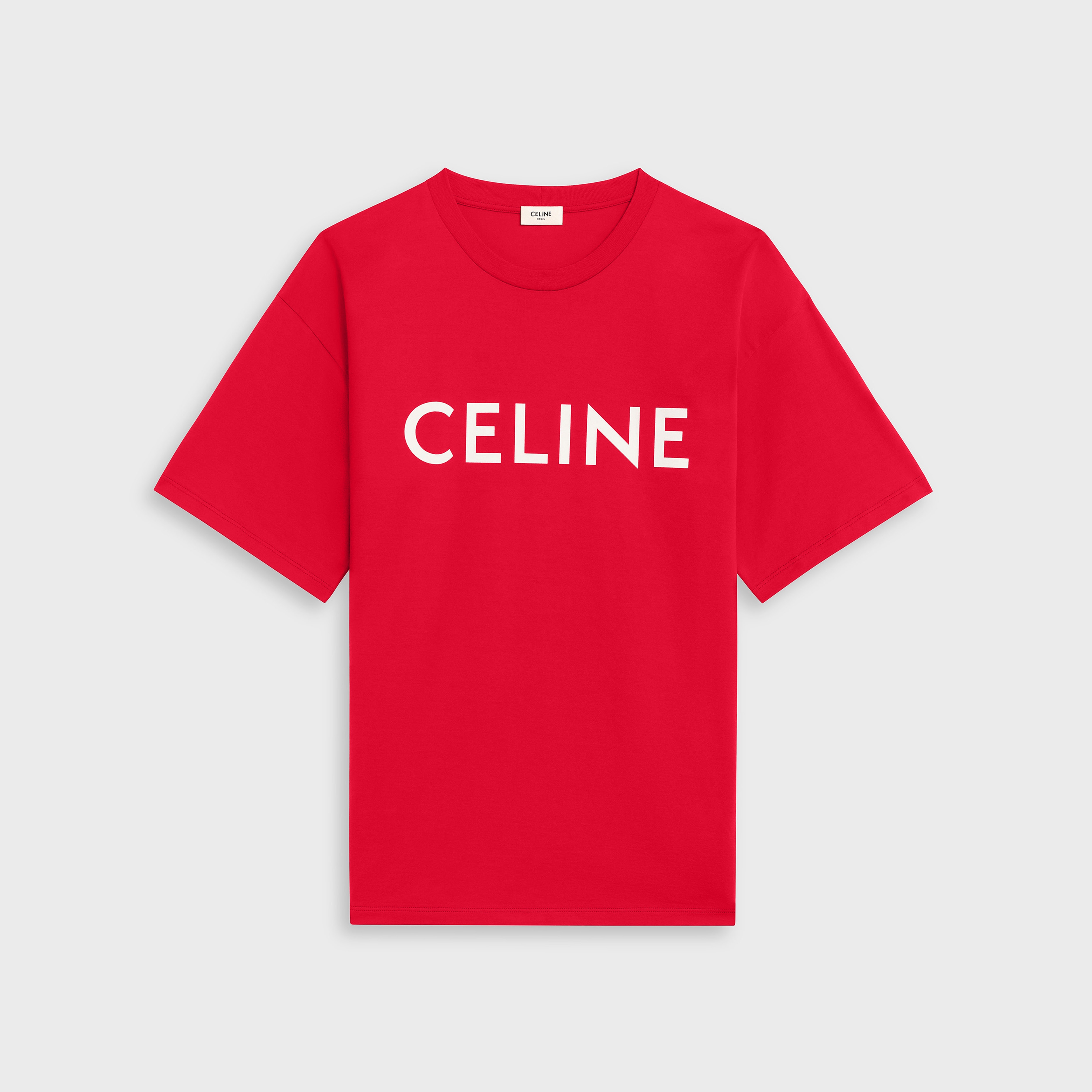 CELINE LOOSE T-SHIRT IN COTTON JERSEY - 1