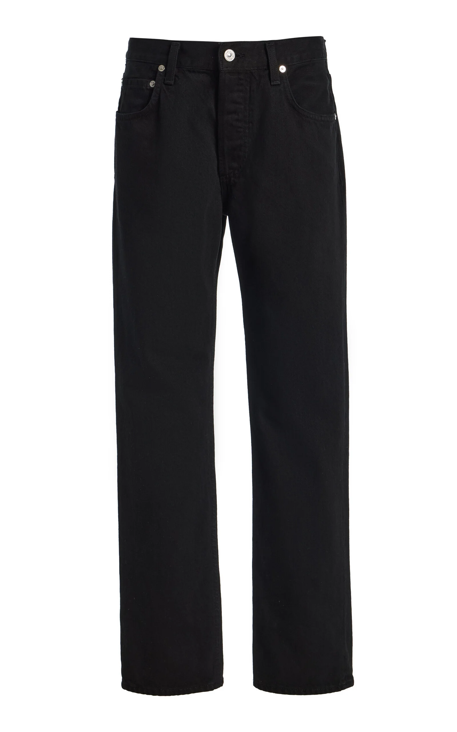Savannah Rigid Mid-Rise Straight-Leg Jeans - 1