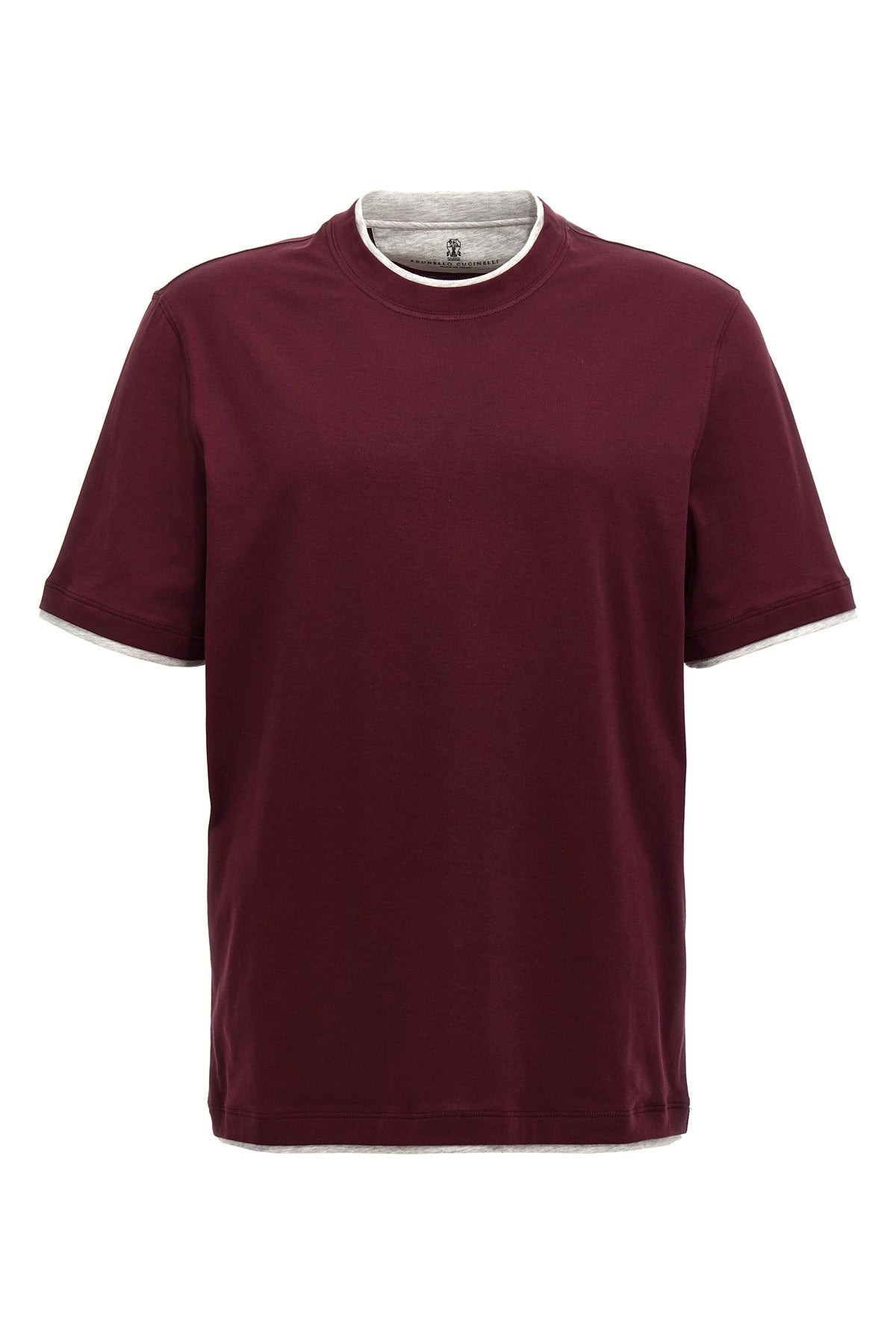 Brunello Cucinelli Men Double Layer T-Shirt - 1