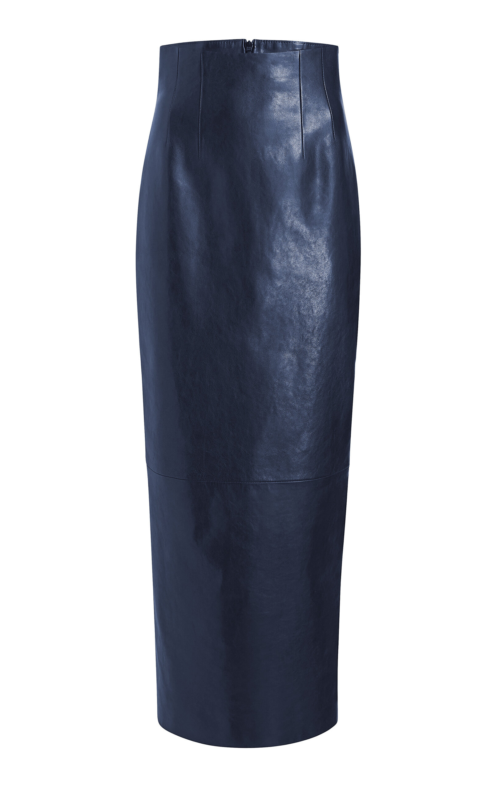 Loxley Leather Maxi Skirt navy - 1