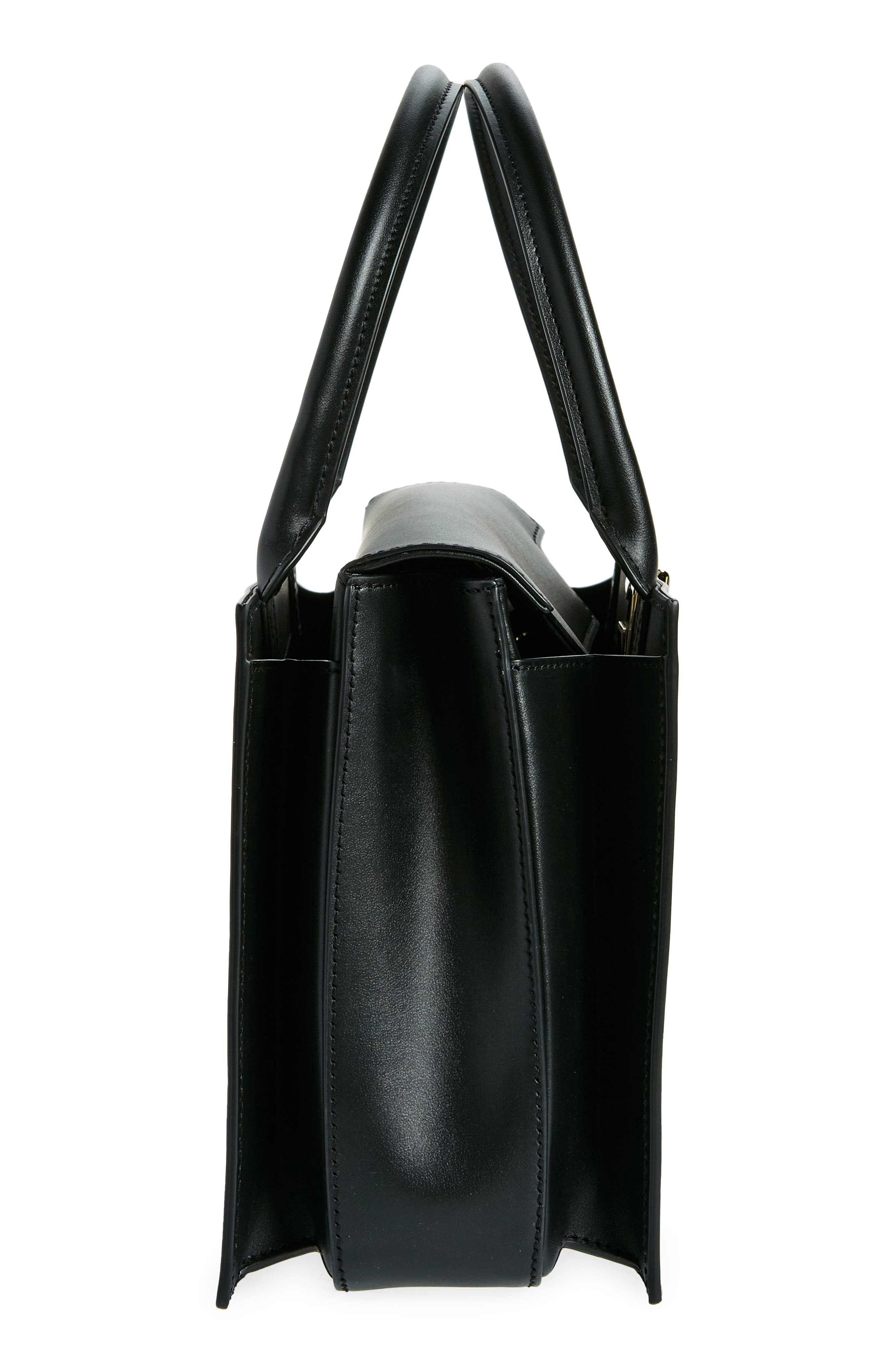 Dolce&Gabbana 3.5 Logo Leather Top Handle Bag in Black at Nordstrom - 5