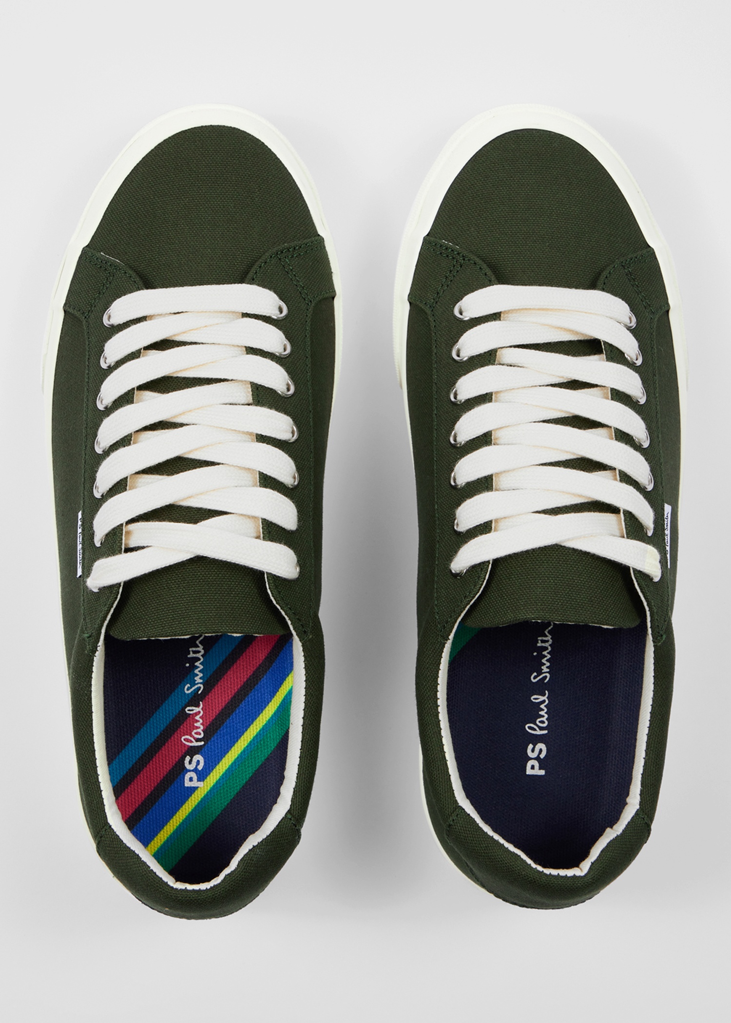 Khaki Canvas 'Amos' Trainers - 3
