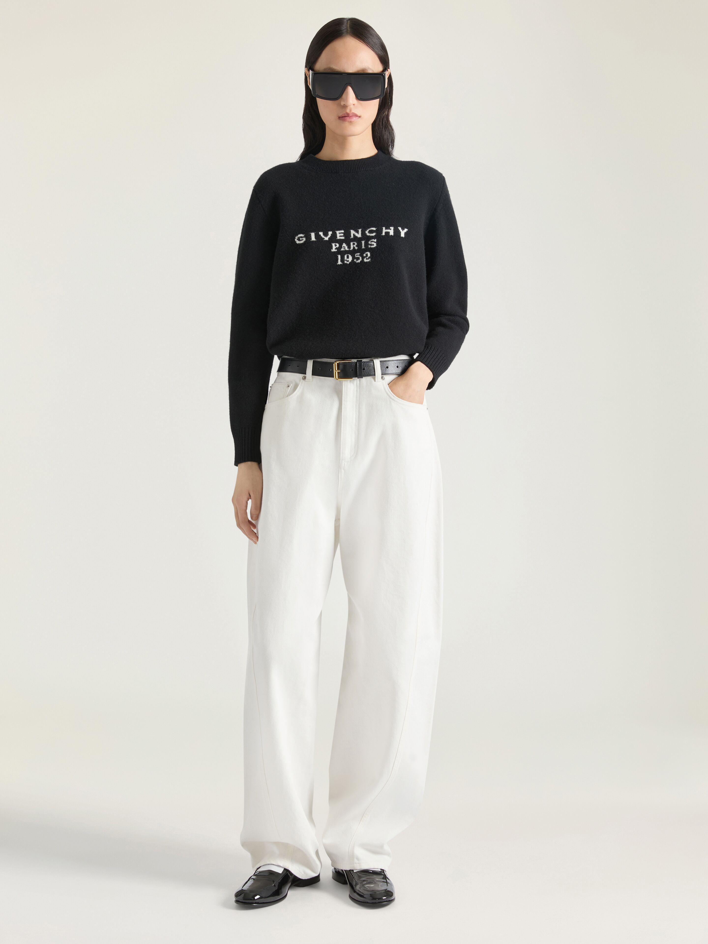SWEATER IN WOOL CASHMERE WITH GIVENCHY SIGNATURE - 2