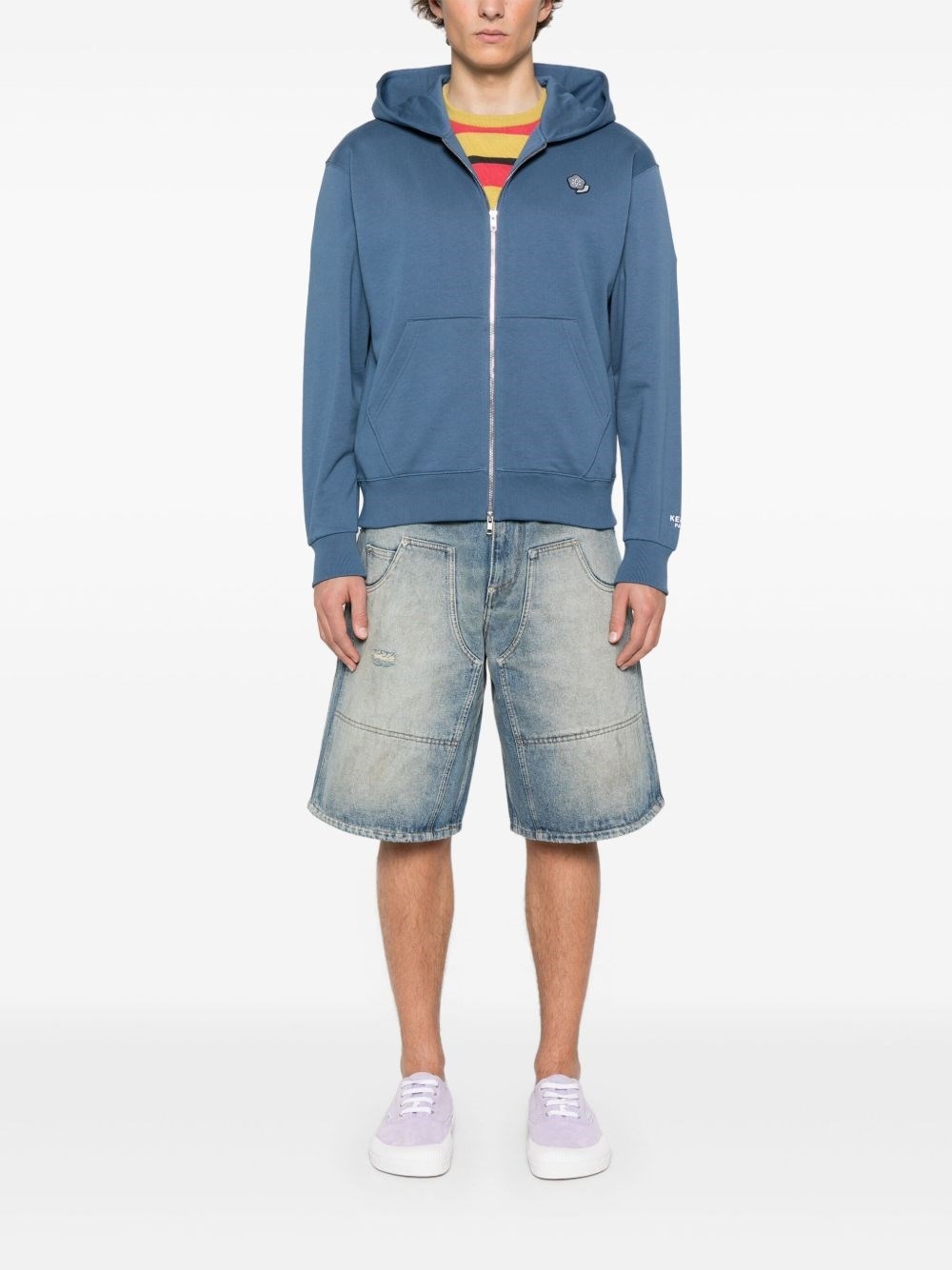 Pop Crest cotton hoodie - 4