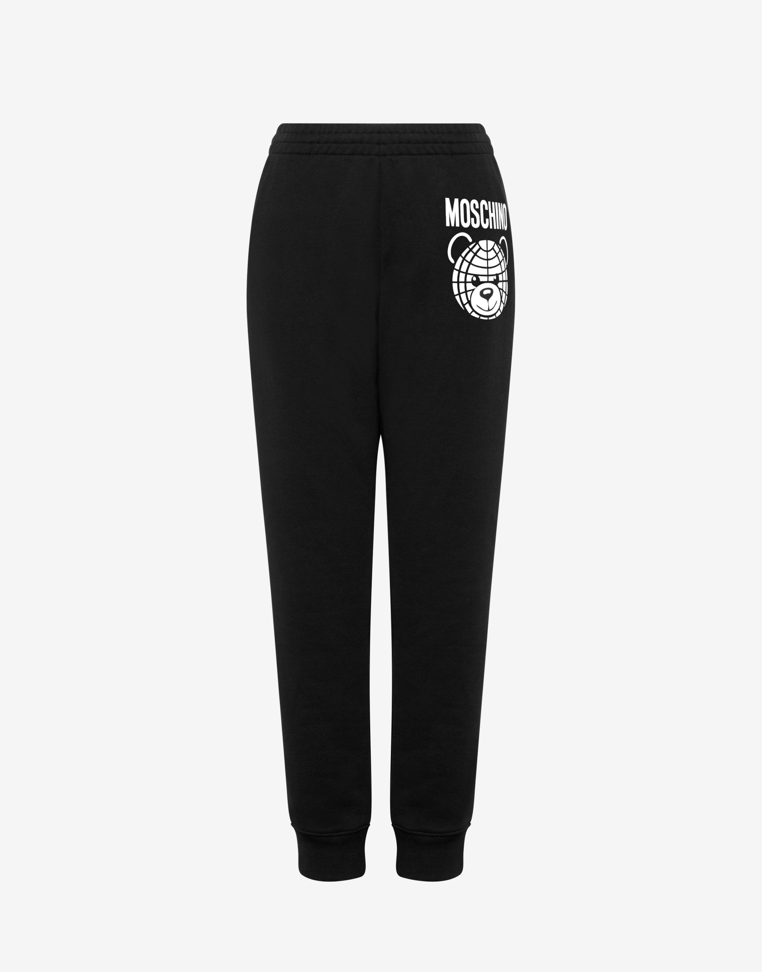 MOSCHINO TEDDY BEAR ORGANIC FLEECE JOGGERS - 1