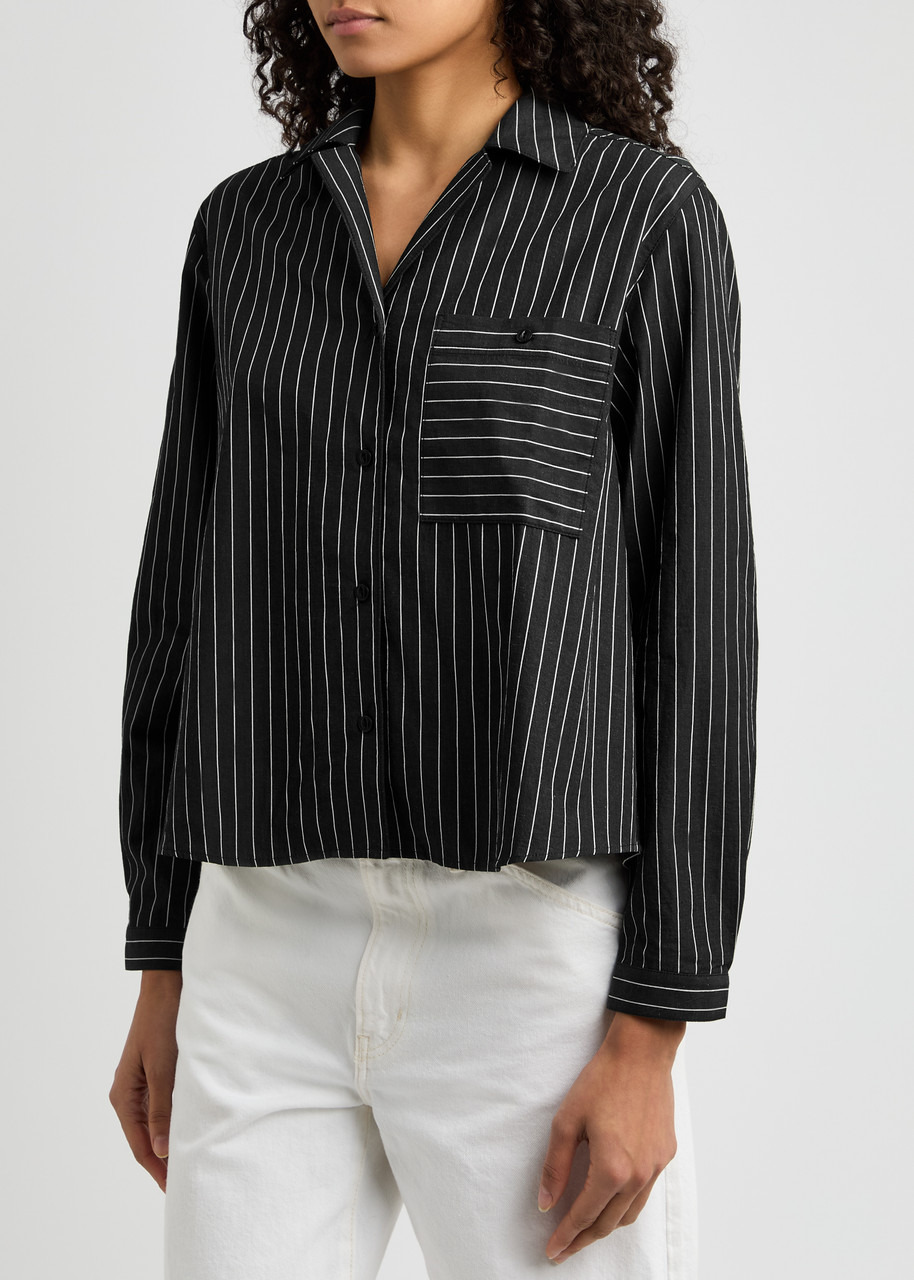 Ymc Annie Striped Cotton-blend Shirt - 2
