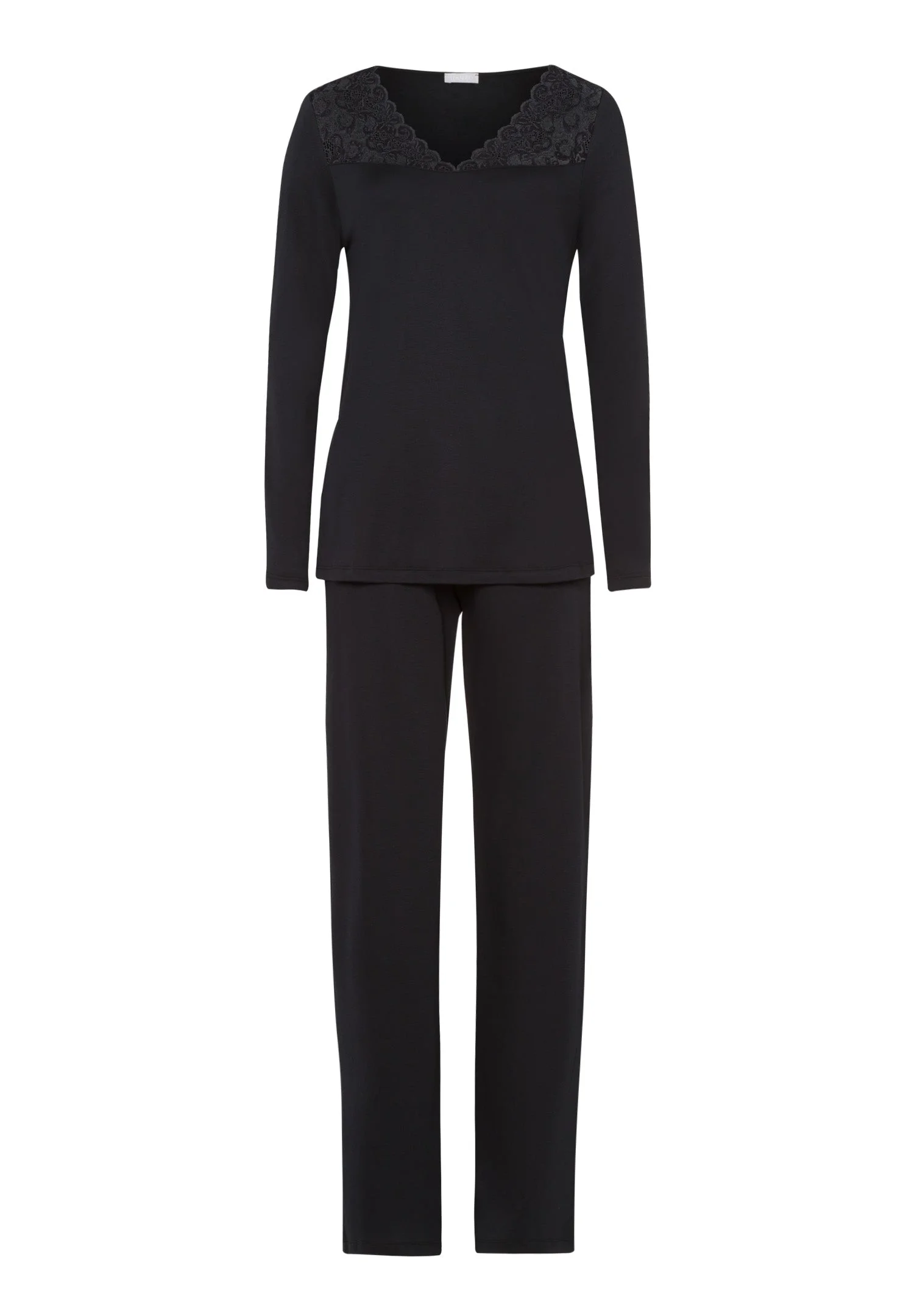 Moments Lace Trim Cotton Pajama Set - 1