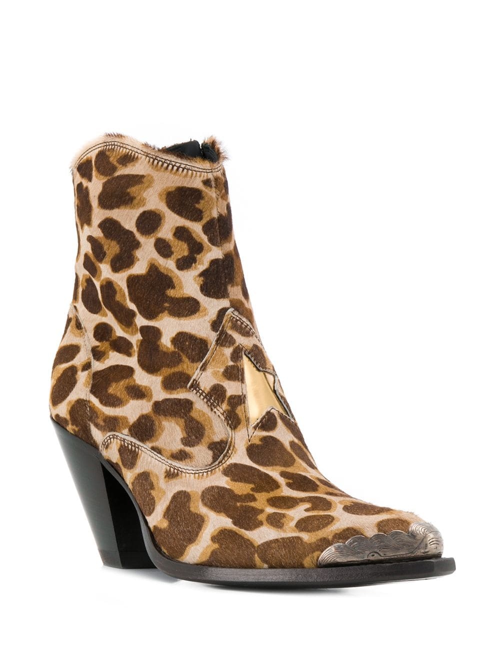 leopard-print boots - 2