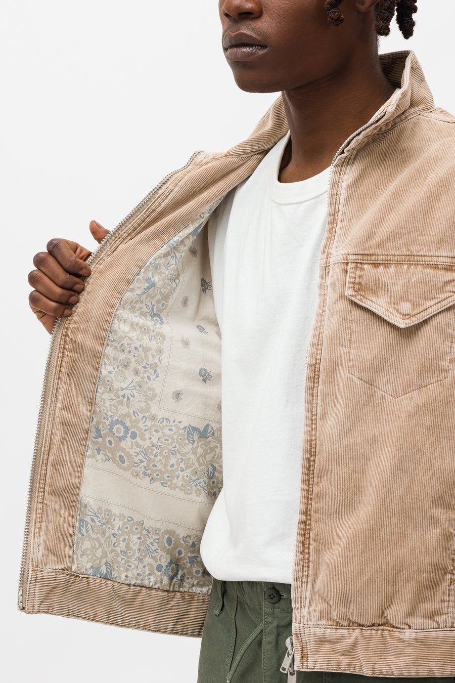 nonnative Trucker Blouson in Beige | REVERSIBLE